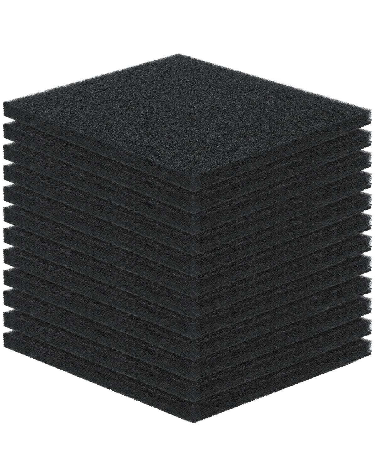 Pawfly Aquarium Bio Sponge Filter Media Pad, 6.3'' X 5.5'' X 0.78''Filter Foam Sponge Pads Cut-To-Size Foam For Fish Tank Filter