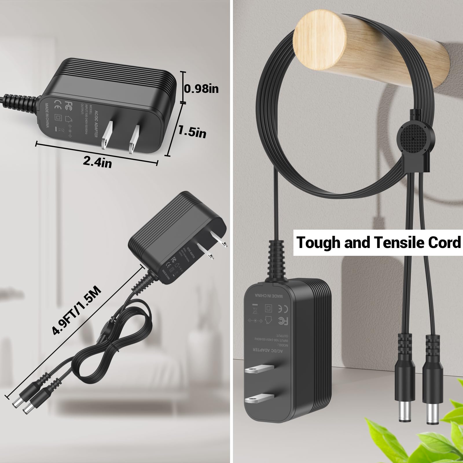 5 V Charger For Dogtra Power Cord For Dogtra Ac Power Adapter Wall Charger Cord Charger Replacement For Dogtra Ys600, Ys300, Iq