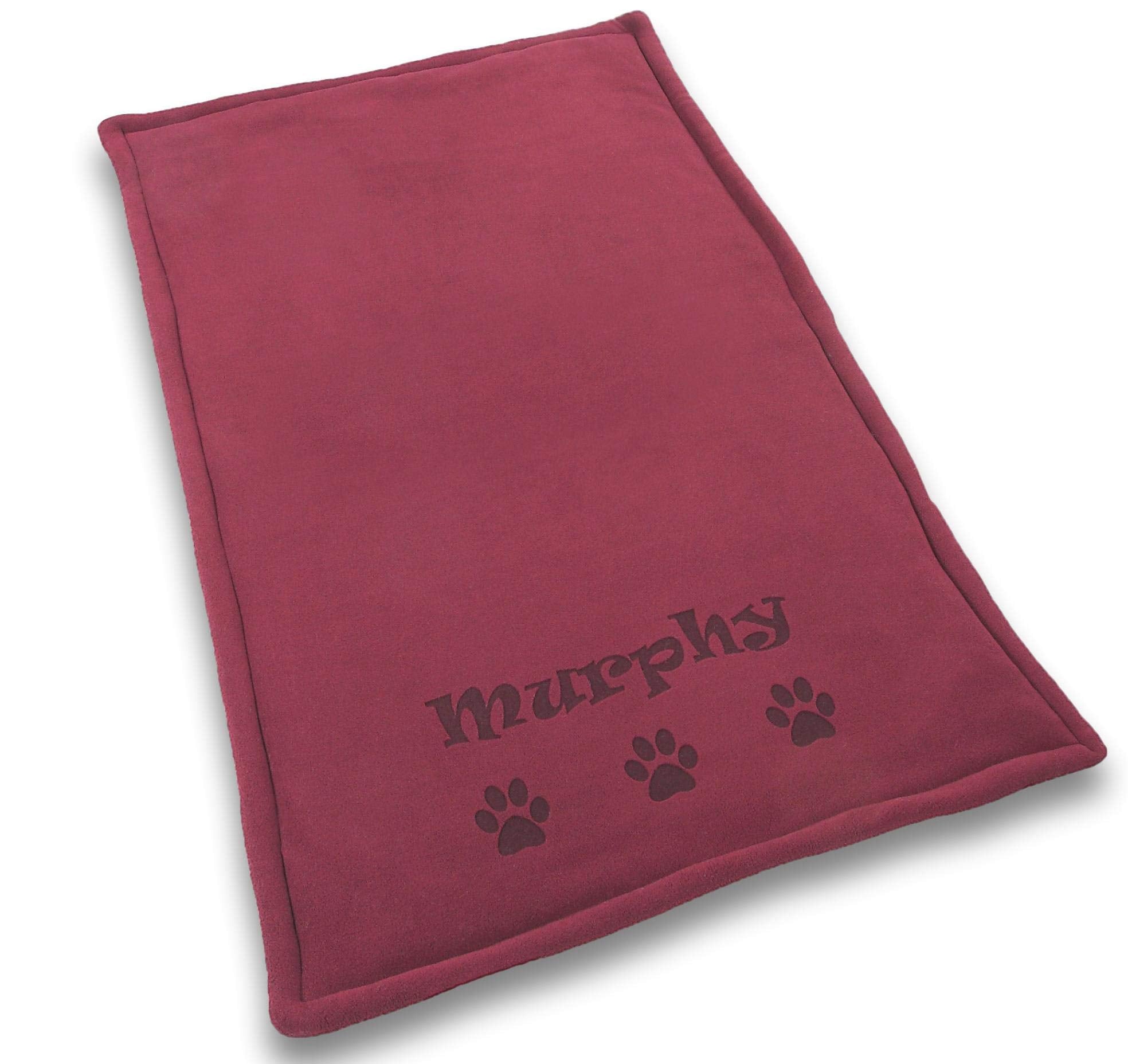 Custom Catch Personalized Dog Mat - Gift For Crate Cushion, Puppy Sleeping Blanket, Kennel Bed Pad - Extra Large - Xl - Gray, Purple, Blue, Maroon, Beige