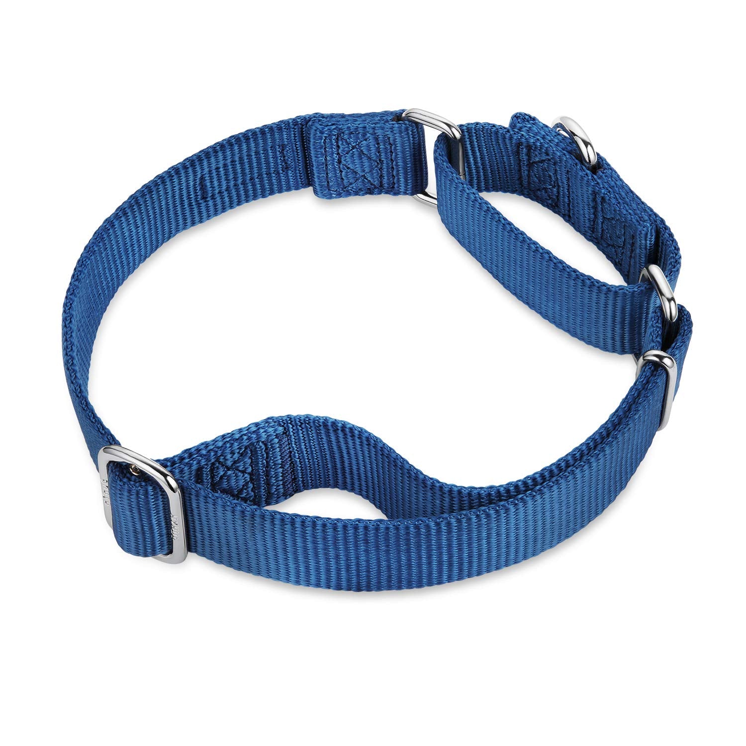 Hyhug Pets Premium Upgraded Heavy Duty Nylon Anti-Escape Martingale Collar For Puppy Dogs Comfy And Safe - Professional Training, Daily Use Walking. (Small, Classic Blue)