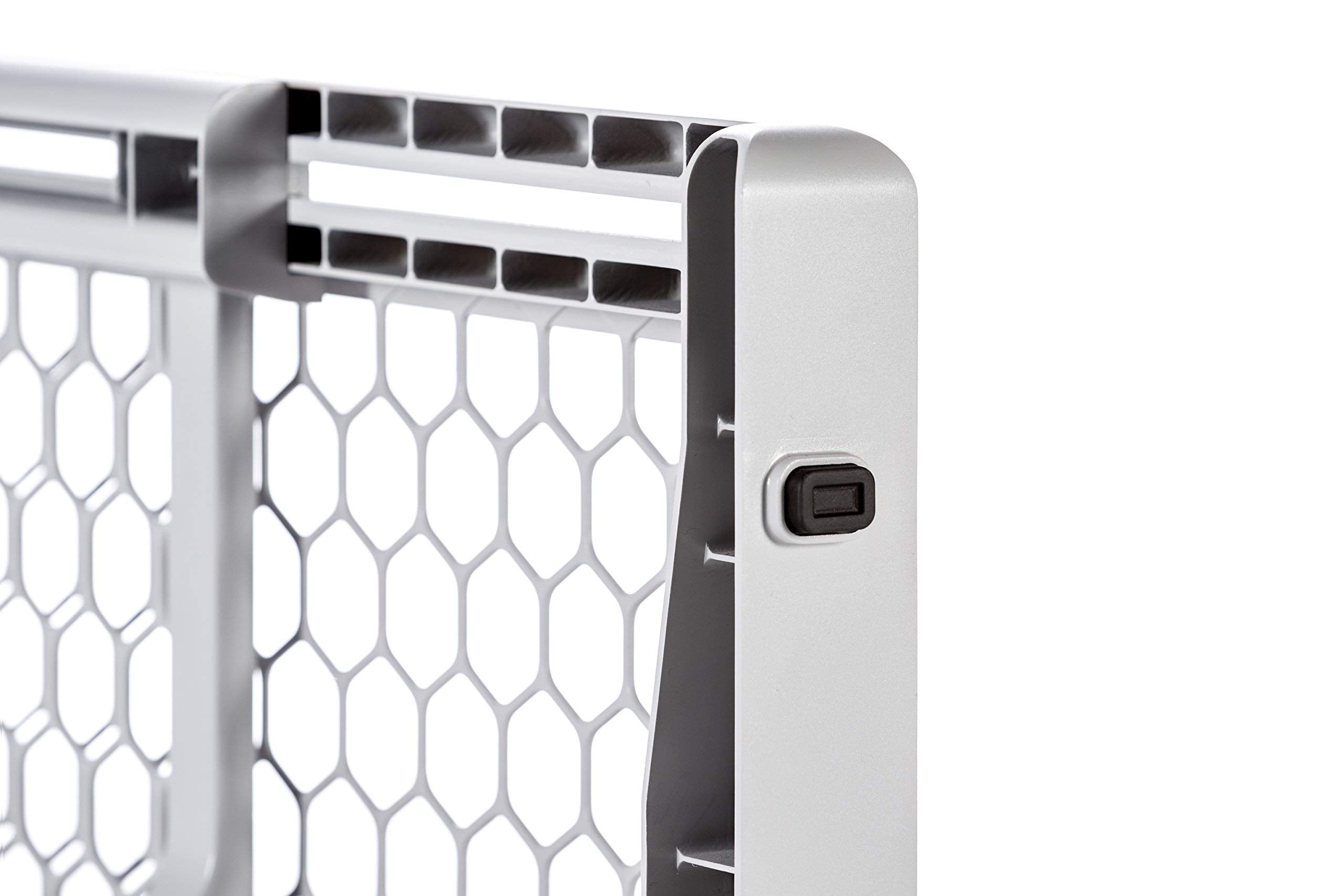 Carlson Pet Easy Fit Portable Pet Gate, Fits Openings 28-42 Wide, 23 Tall, Rubber Pads to Protect Walls, Durable Dog Gate for Do