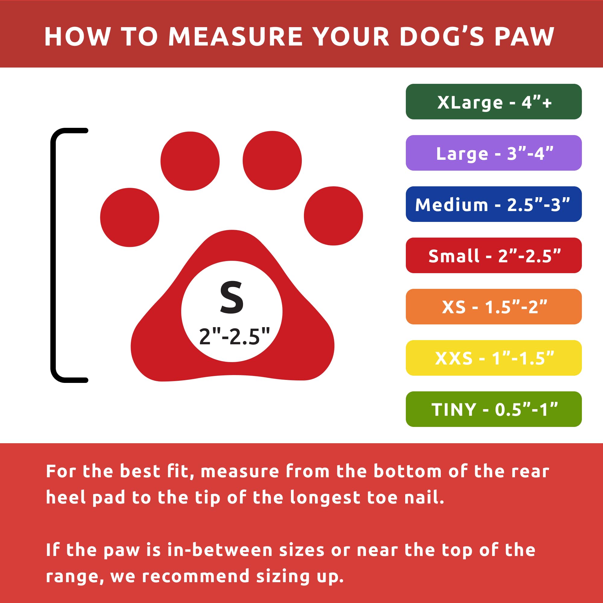 Pawz Rubber Dog Boots For Paws Up To 2' - 2.5' - Dog Booties For Hot Pavement, Anti Slip Dog Socks, 12 Reusable Paws Waterproof Dog Boots, S, Black