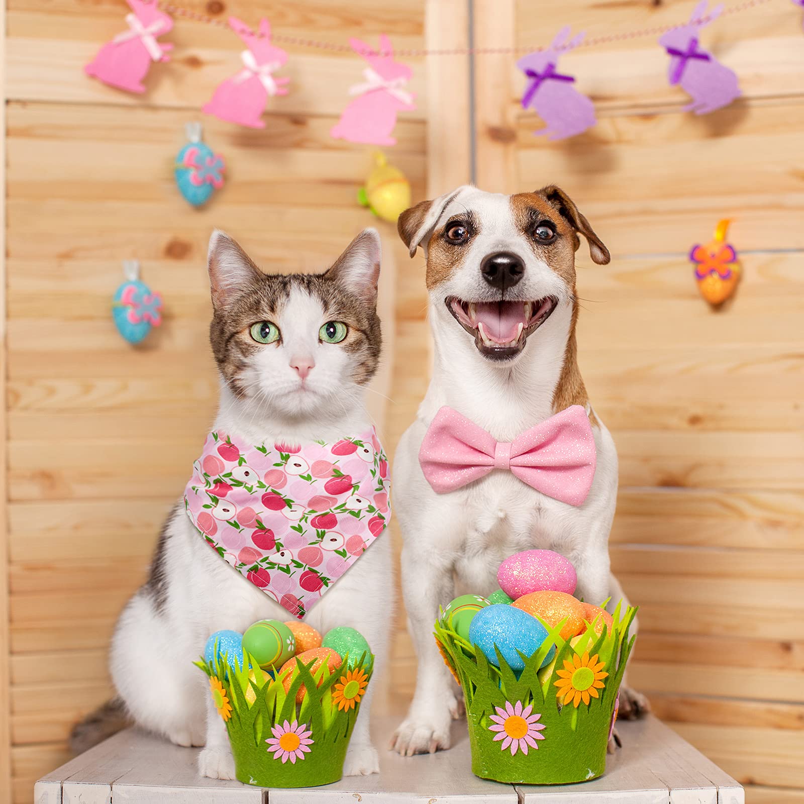 16 Pieces Fruit Dog Bandanas Washable Hawaii Pet Scarf Adjustable Triangle Dog Bibs Assortment Pet Kerchief Dog Bandana Accessor