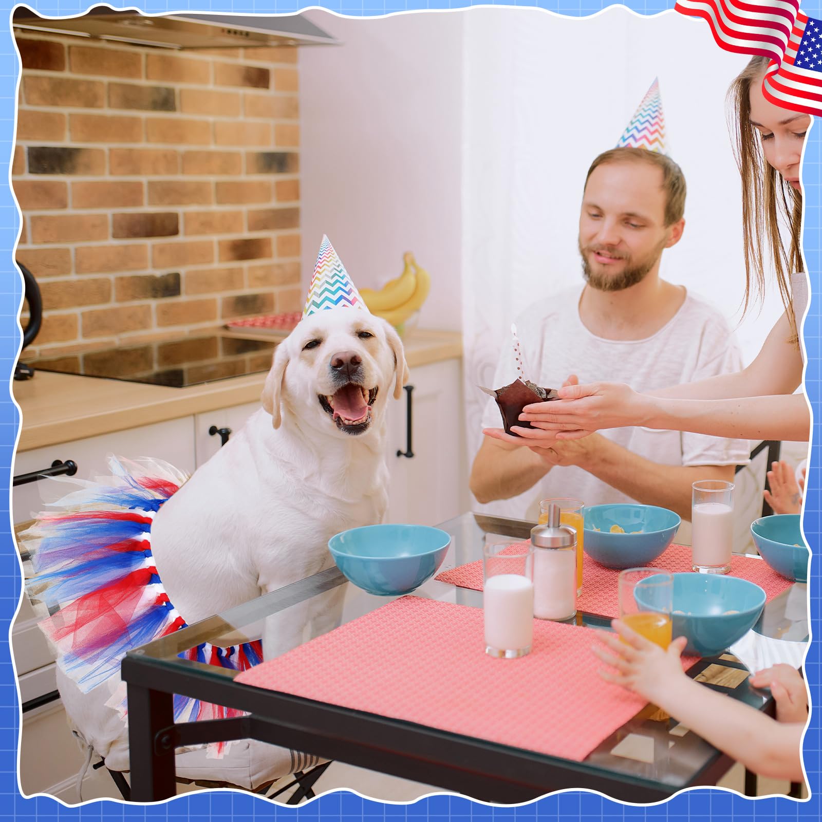 Locmeo Dog Tutu Tulle Tutu for Dogs Small Large Medium Puppy Dress Ballerina Costume Skirt for Halloween Puppy Cats Bunny Pet Ou