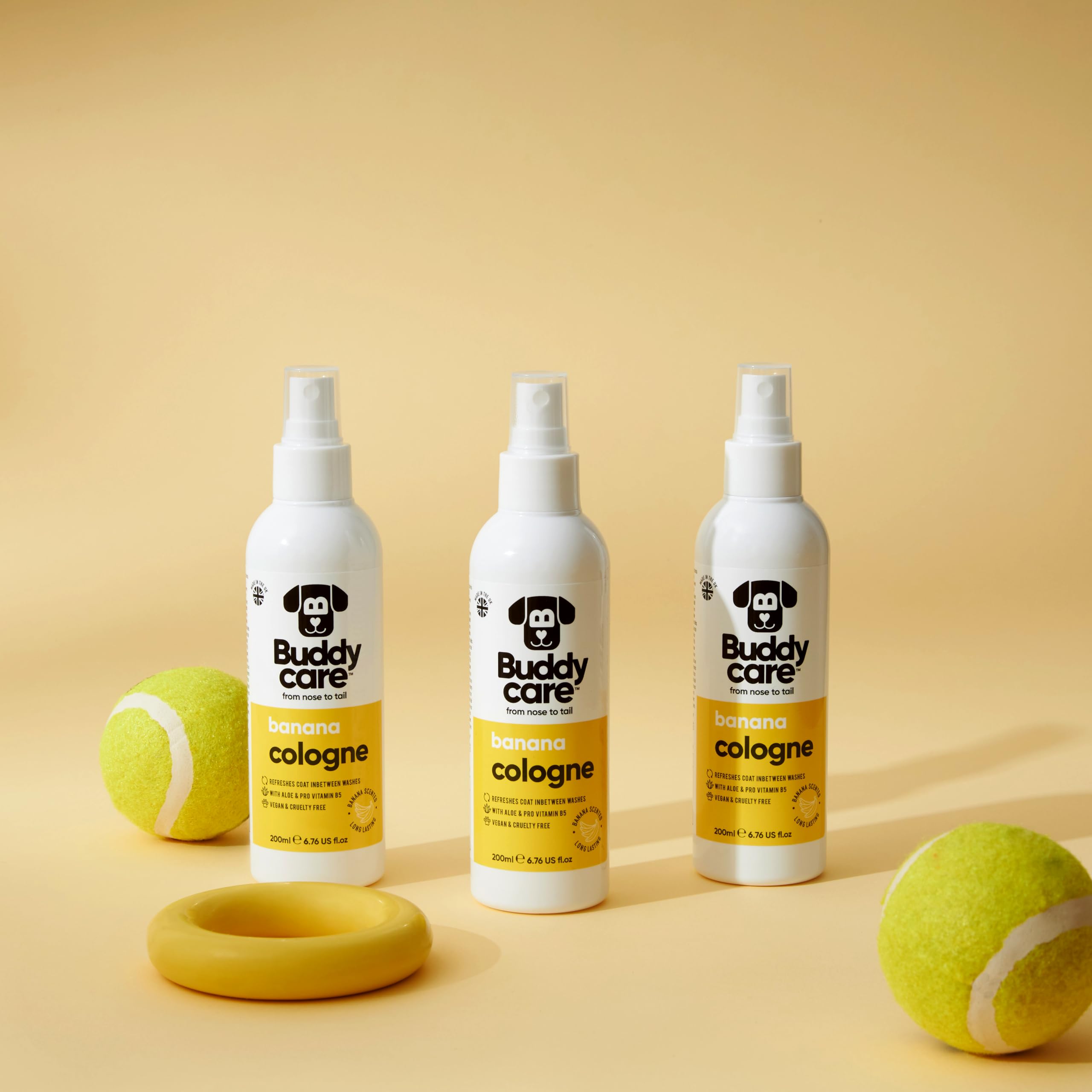 Buddycare Dog Cologne - Banana - 200Ml - Refreshing And Banana Scented Dog Cologne - Refreshes Between Dog Washes