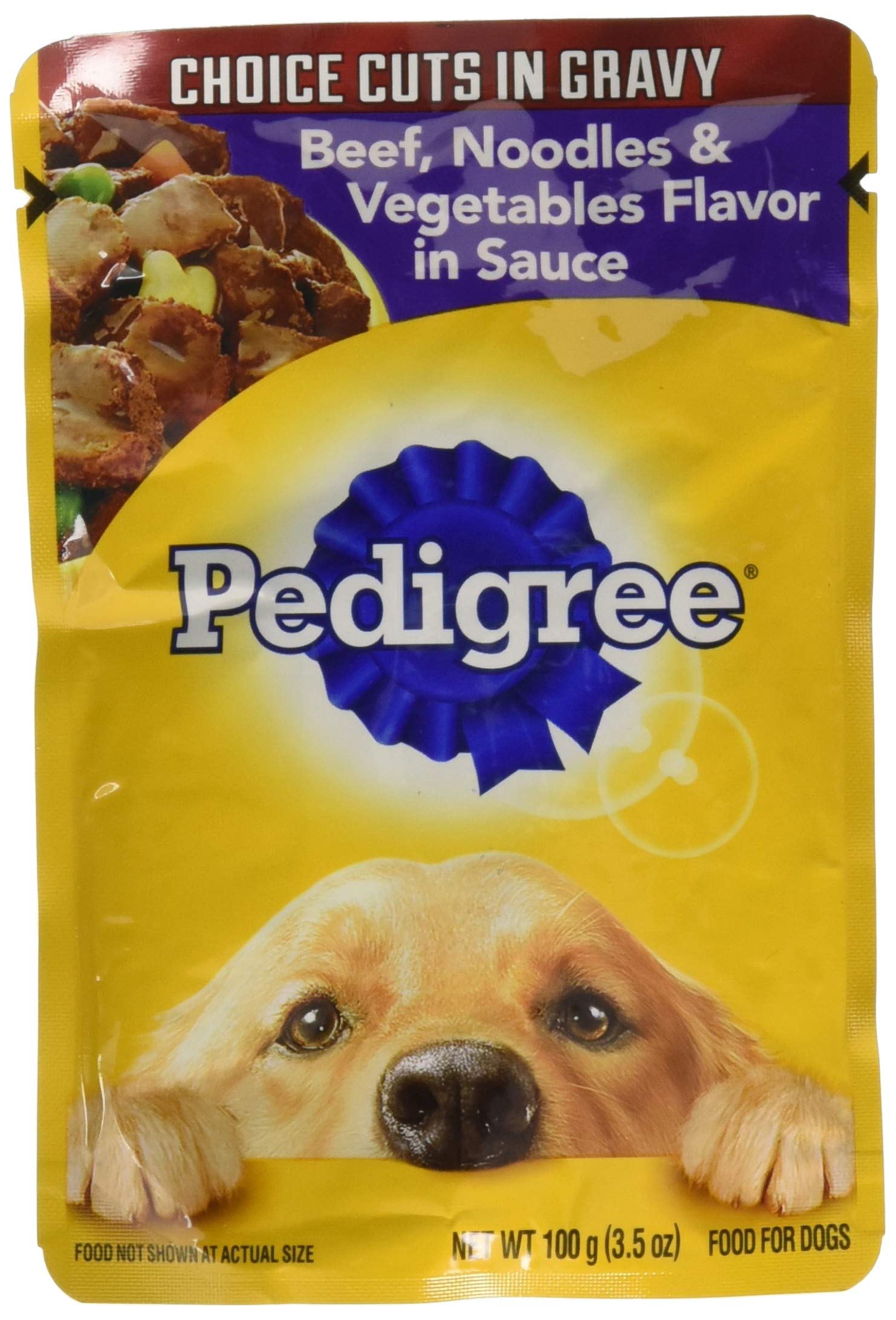 Pedigree Chopped Ground Dinner 8Pouch Variety Pack,4Meaty Ground Dinner with Hearty Chicken,4Beef,Bacon and Cheese Flavors
