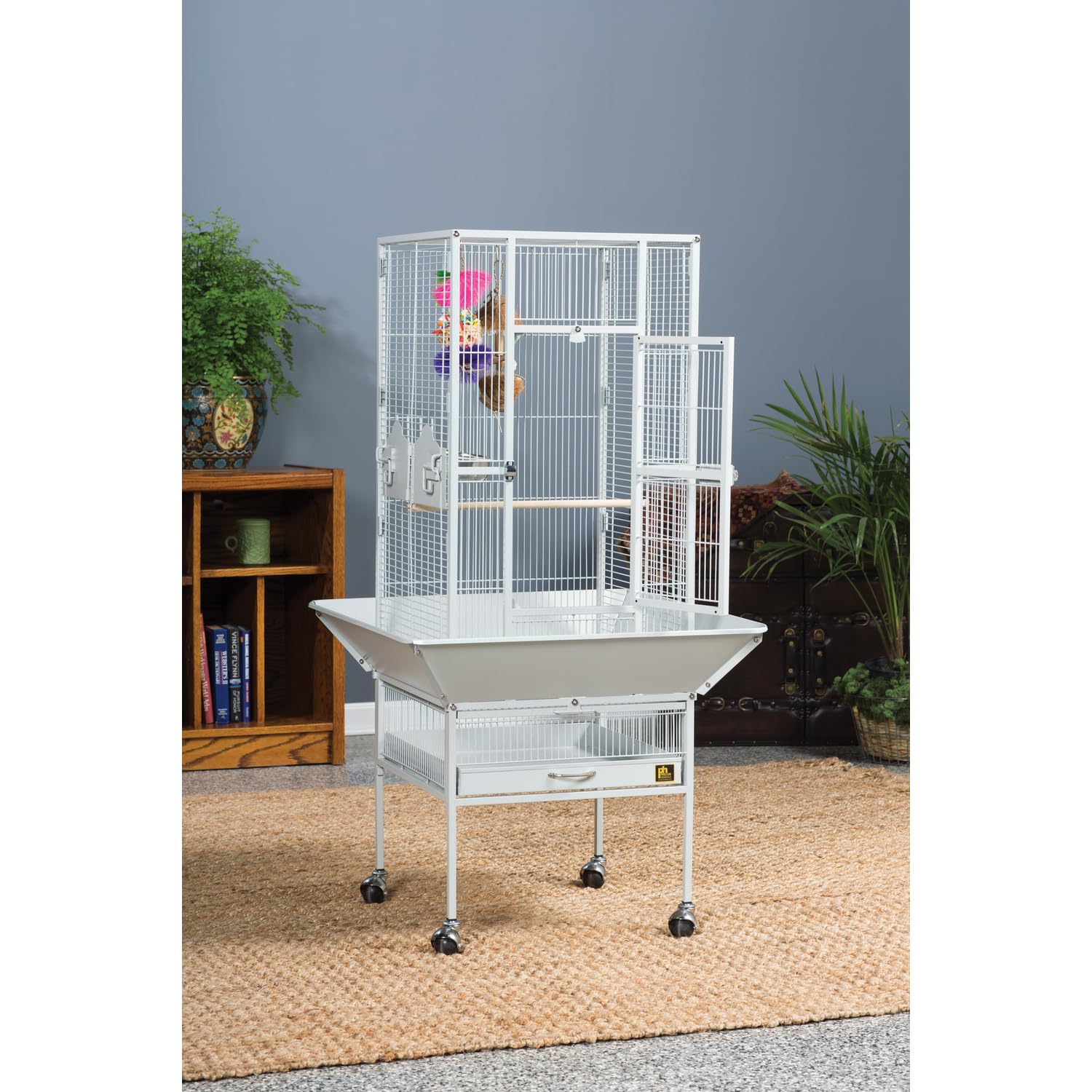 Prevue Pet Products 3351W Park Plaza Bird Cage, Pewter,Small