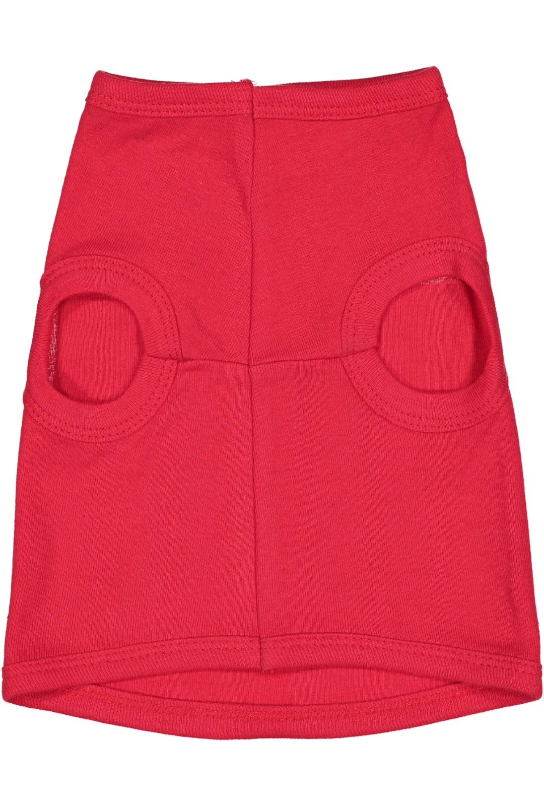 Doggie Skins 100% Combed Ringspun Cotton 1x1 Baby Rib Dog Tank Top, RED, X-Large
