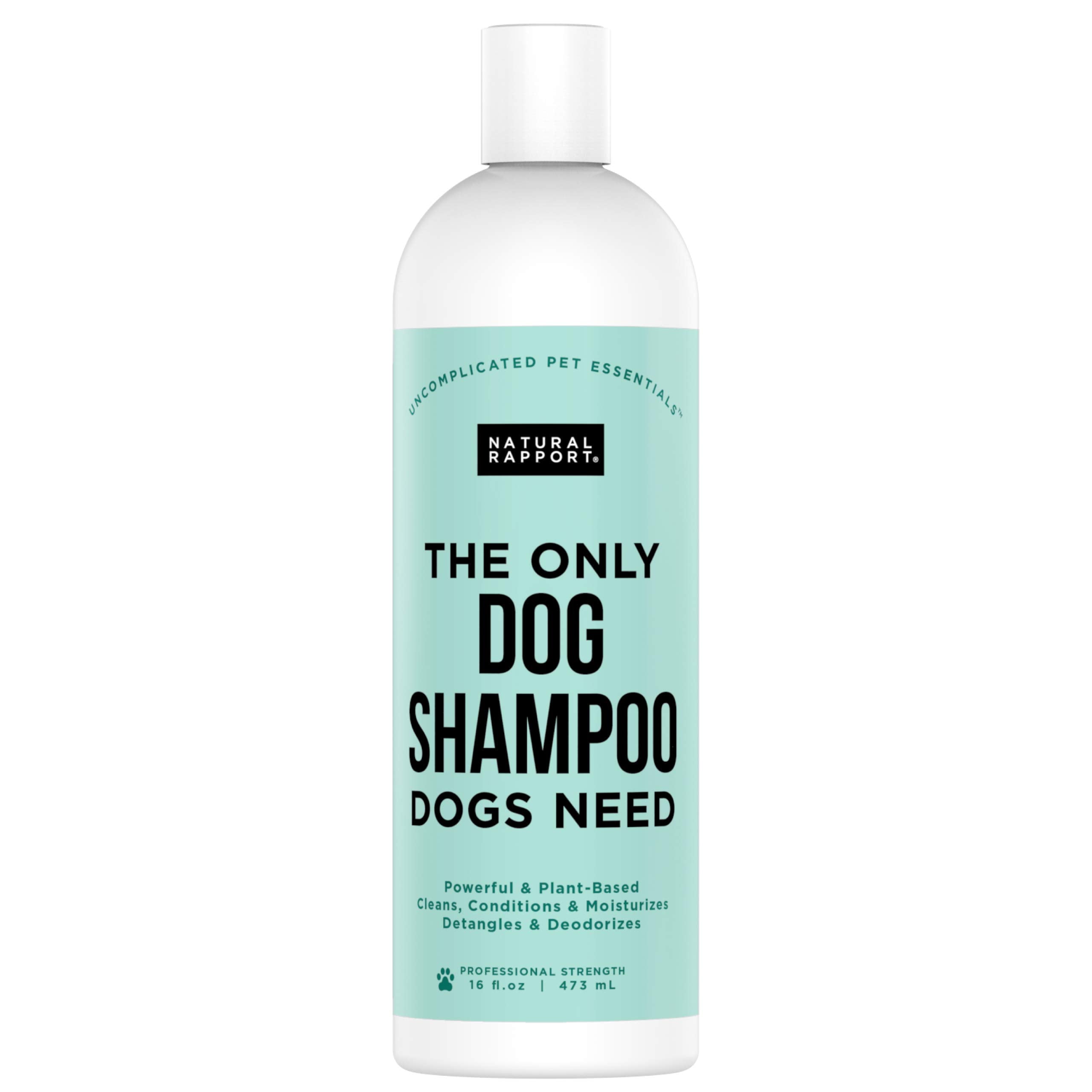 Natural Rapport Pet And Dog Shampoo - The Only Dog Shampoo Dogs Need - Complete Wash For Pets, All Breeds (16 Fl Oz.)