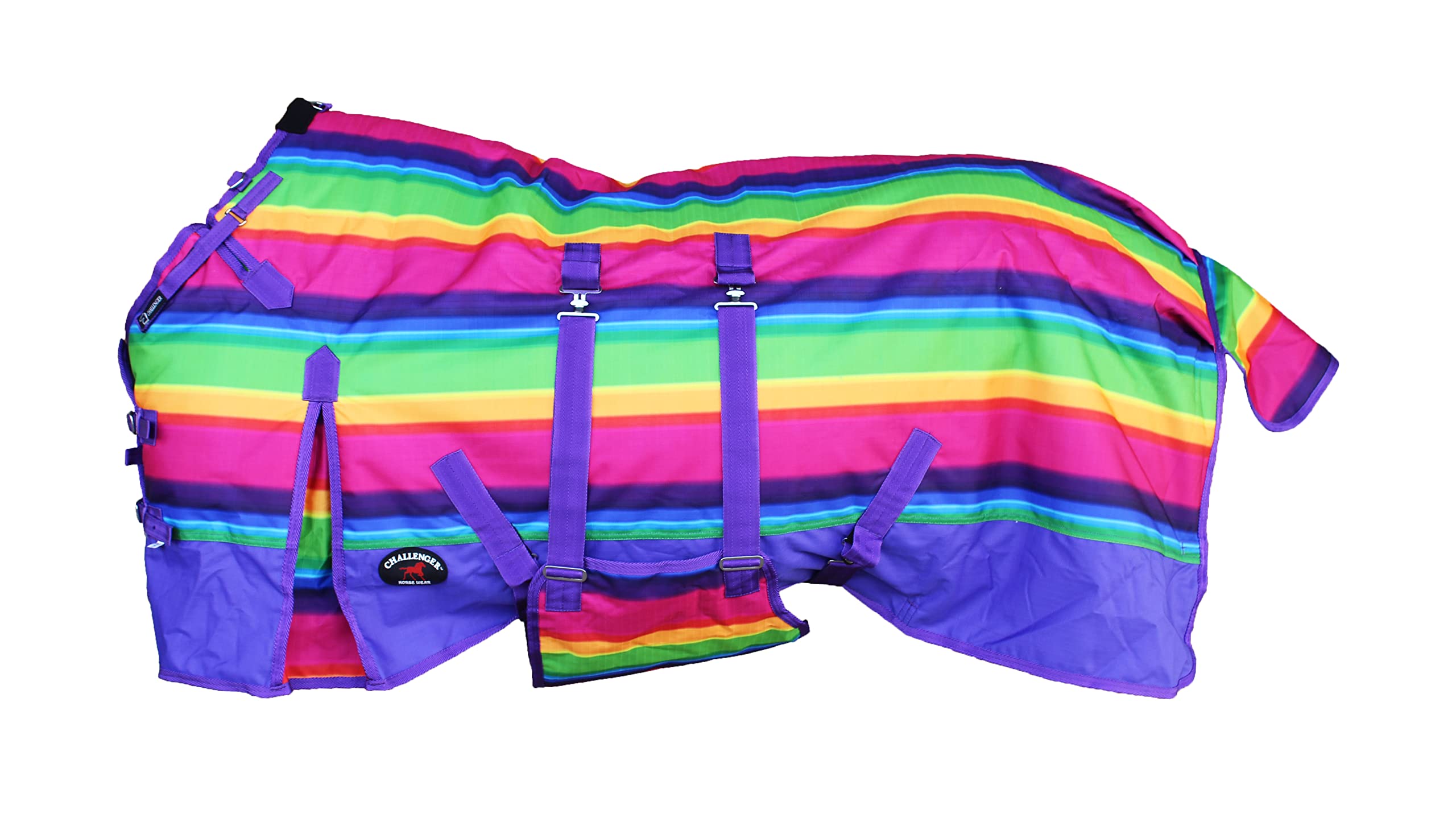 Challenger 74' 1200D Horse Turnout Waterproof Medium Weight Winter Blanket 595Lg