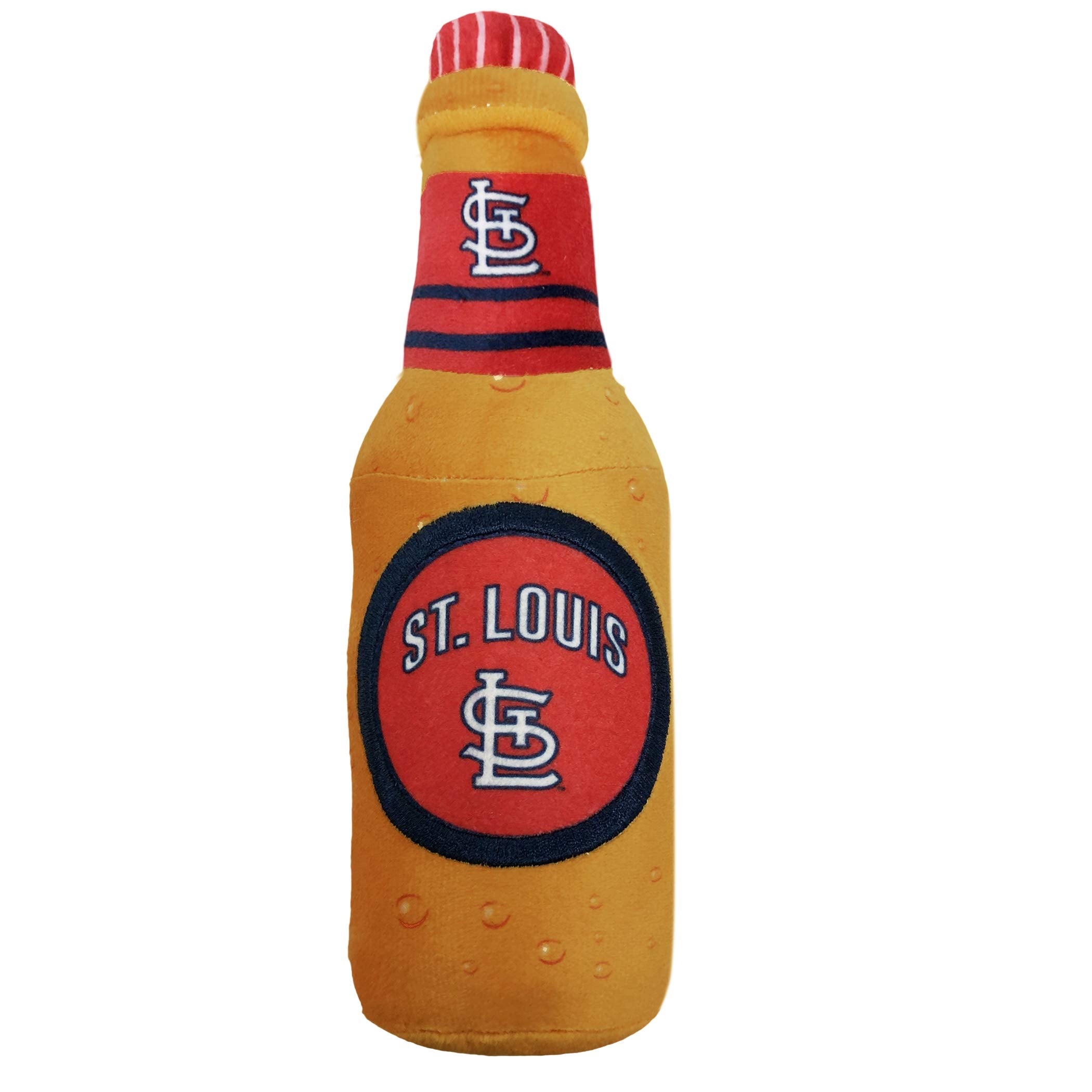 Pets First Mlb St. Louis Cardinals Stadium Beer Bottle Plush Dog Toy-Cutest Plush Toy For Dogs & Cats With Inner Squeaker & Prem
