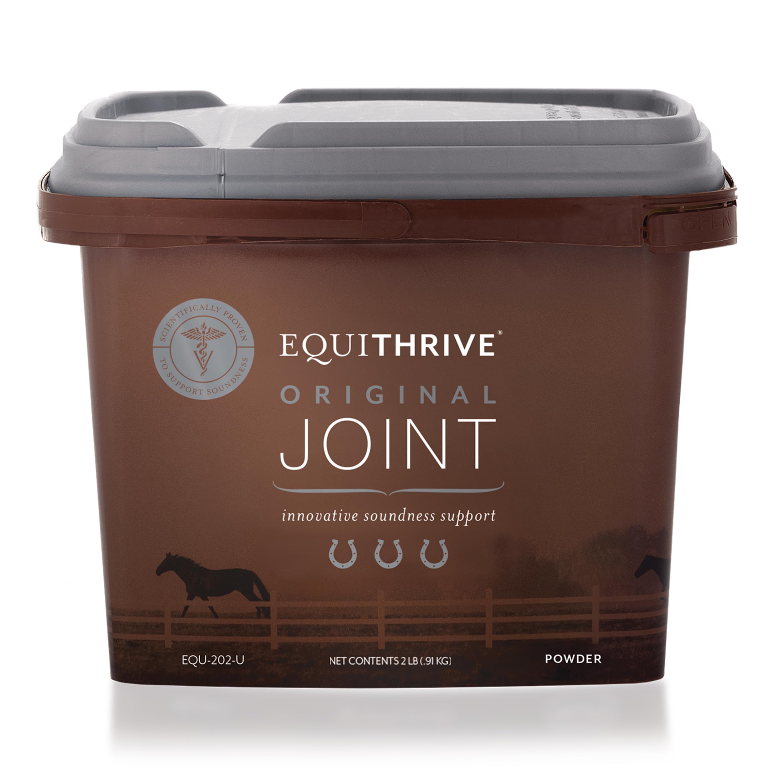 Equithrive Original Joint Supplement Powder with Resveratrol and Hyaluronic Acid for Horses, Equine Care, 2 lbs