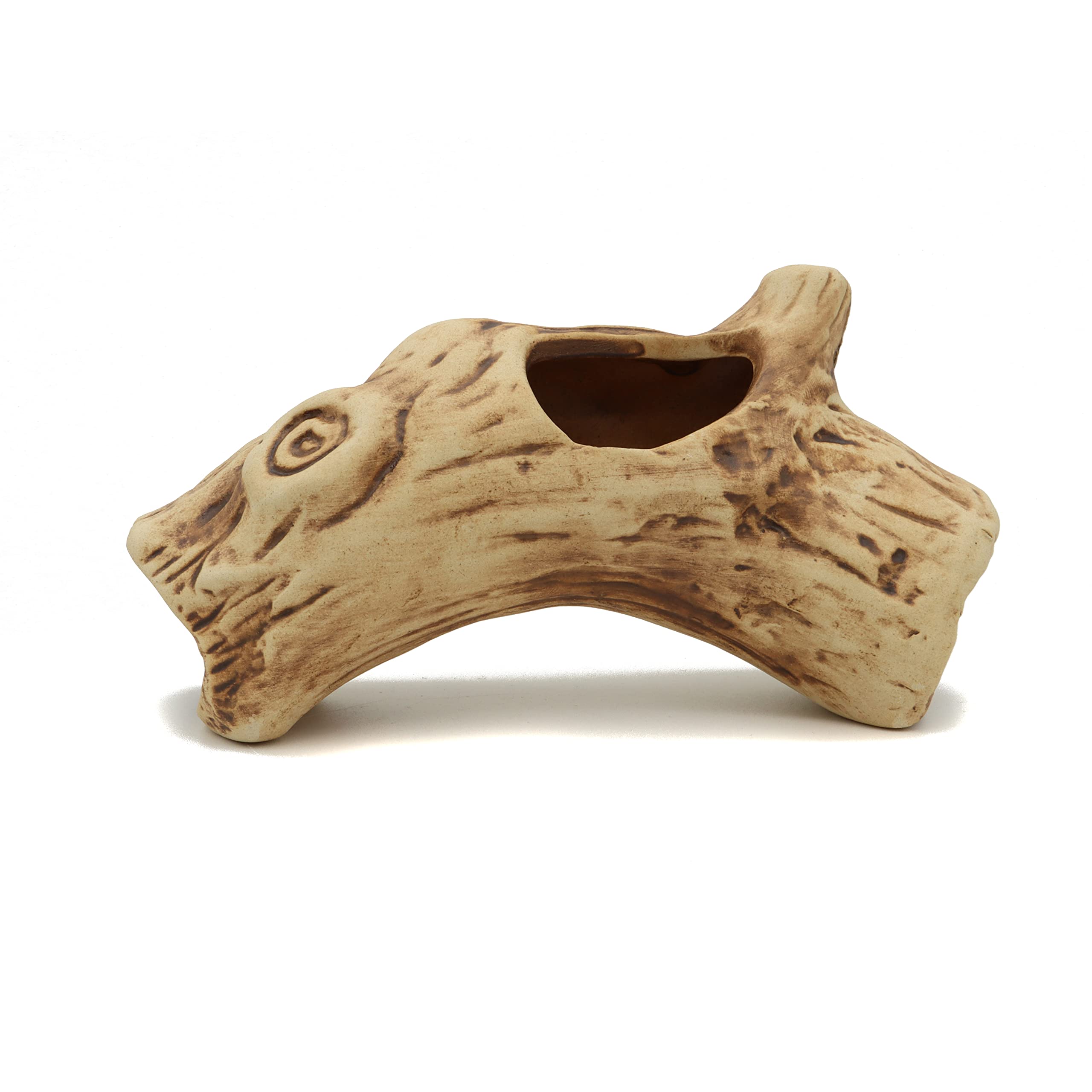 Alegi Aquarium Betta Fish Tank Accessories Tree Stump Hole For Betta Fish, Rock Cave Cichlid Stone Fish Tank Decorations (Styles 4)