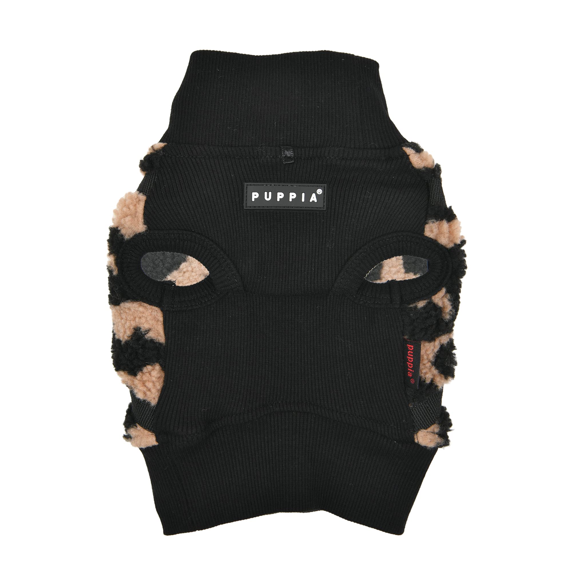 Puppia Serval Jacket Dog Harness Pullover Warm Winter Flower Pattern For Small And Medium Dog, Beige, Large