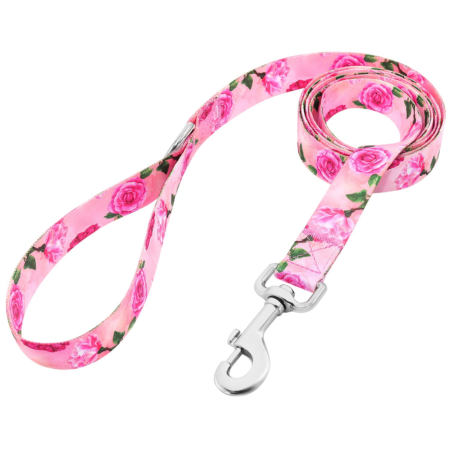 5 Ft/Foot Pink Dog Leash For Girl Medium Breed Dogs