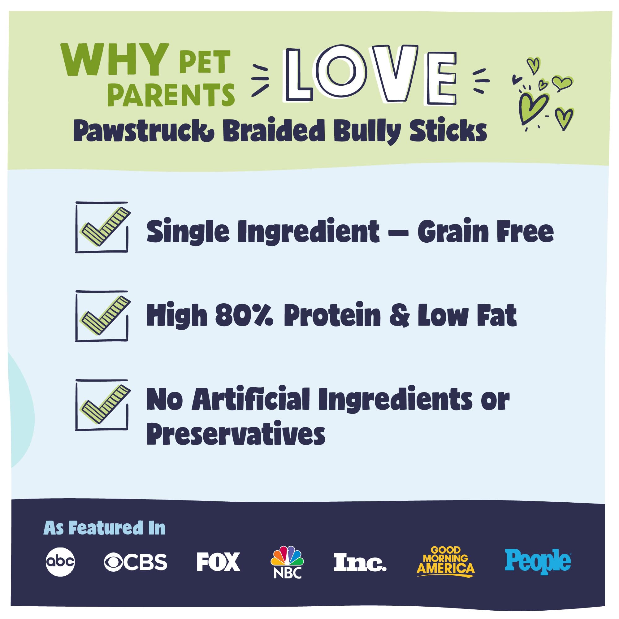 Pawstruck Natural 12 Braided Bully Sticks for Dogs - Tough, Long-Lasting, Rawhide-Free, Low-Odor, Single Ingredient Chew Treat f