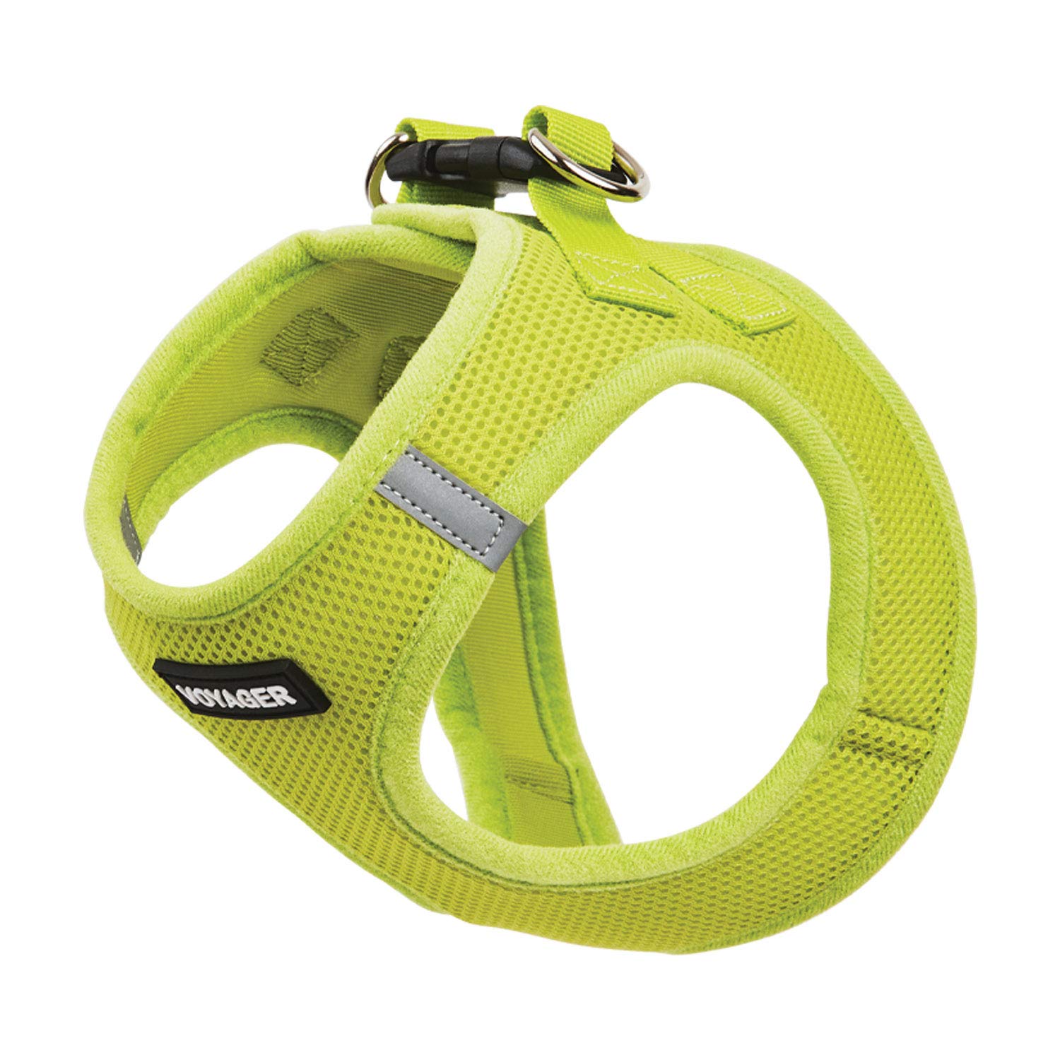 Voyager Step-In Air Dog Harness - All Weather Mesh Step In Vest Harness For Small And Medium Dogs And Cats By Best Pet Supplies - Harness (Lime Green), Xs (Chest: 13-14.5')
