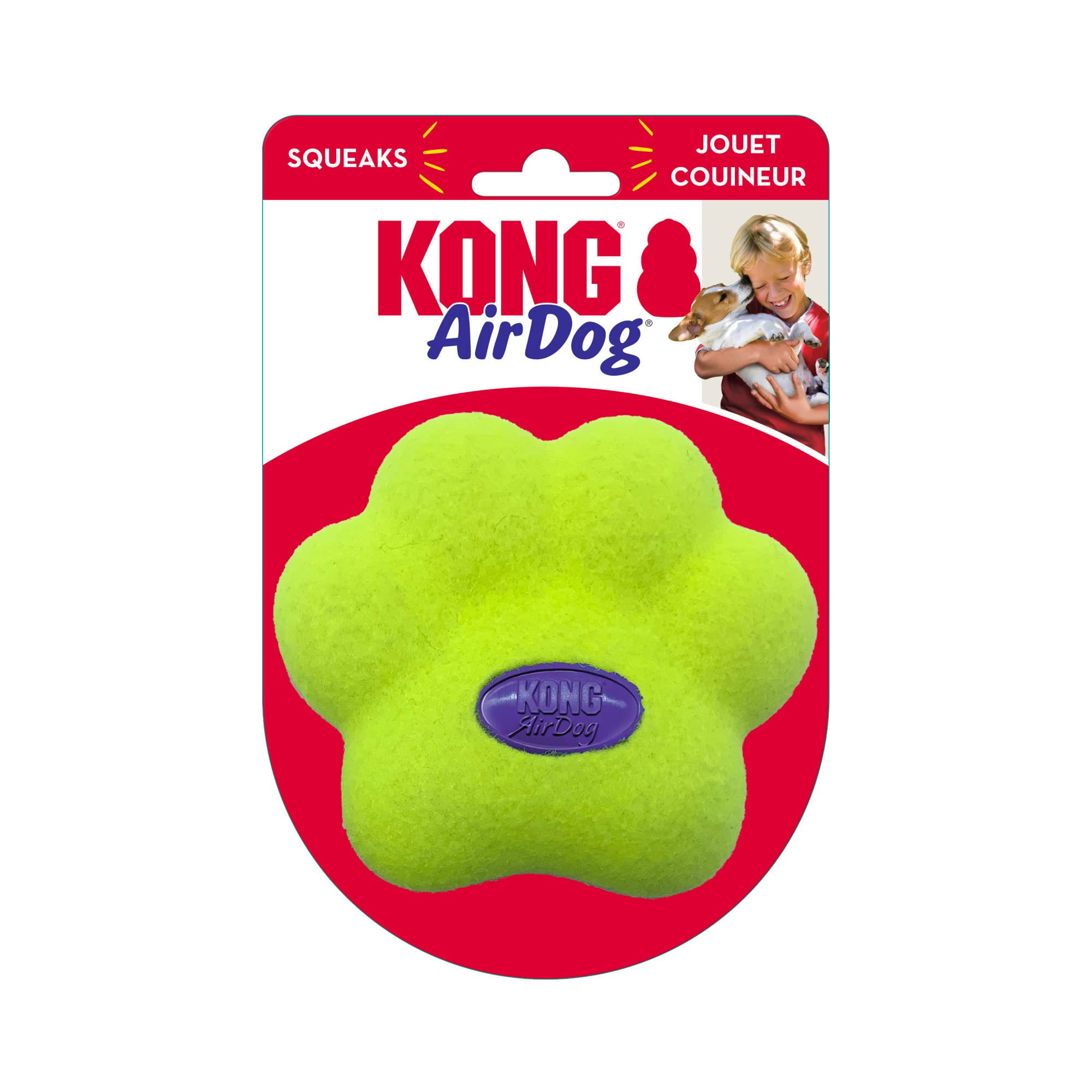 Kong Airdog Squeaker Paw Tennis Dog Toy (Medium/Large)