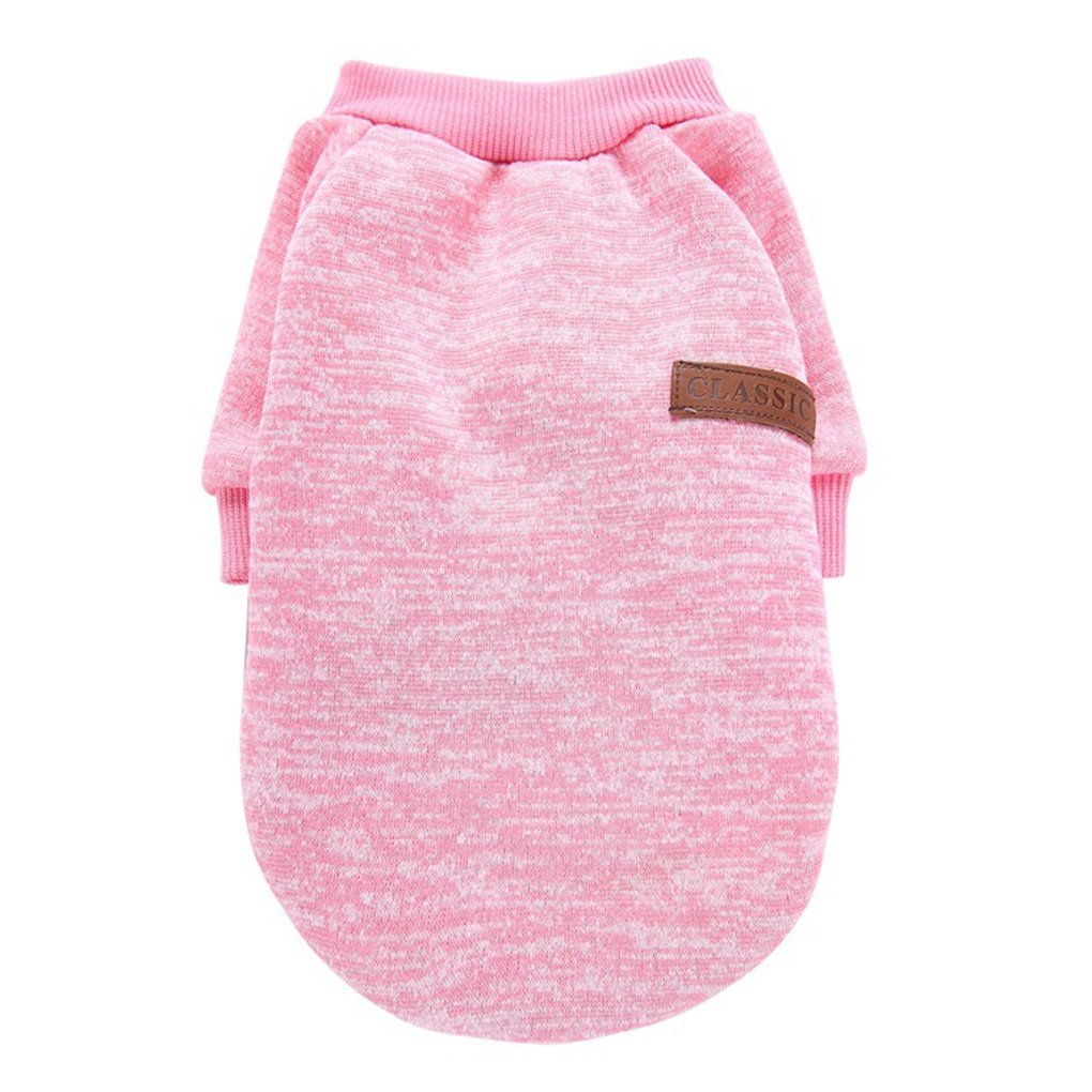 Chborless Pet Dog Classic Knitwear Sweater Warm Winter Puppy Pet Coat Soft Sweater Clothing For Small Dogs (Xxs, Pink)