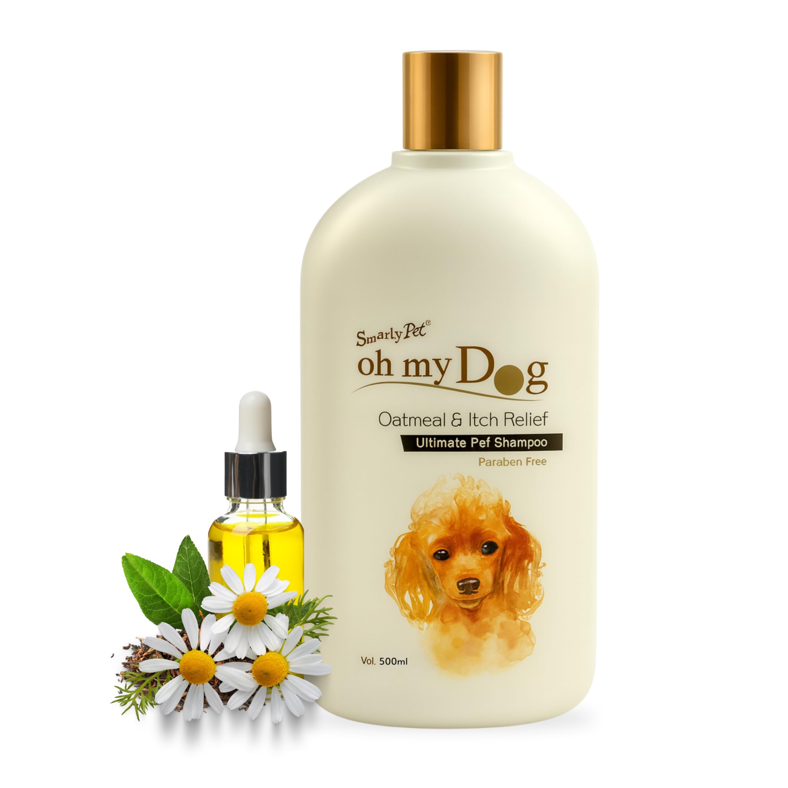 Foodie Puppies Oh My Dog Oatmeal Shampoo For Dogs And Puppies - 500Ml | Paraben & Cruelty-Free Ultimate Pet Shampoo | Shiny, Sof