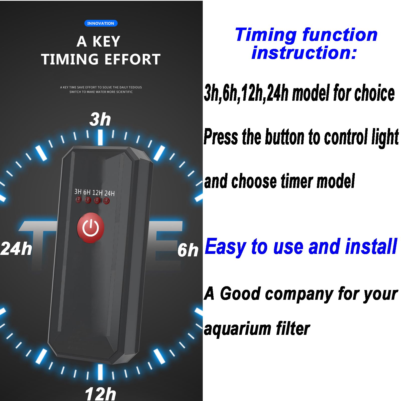 Mini 3W Timer Aquarium &Uv-C Water Clean Light Algae Clear Green Bloom Clean Fish Tank Water Clean Lamp For Sump Pond Filter Tank