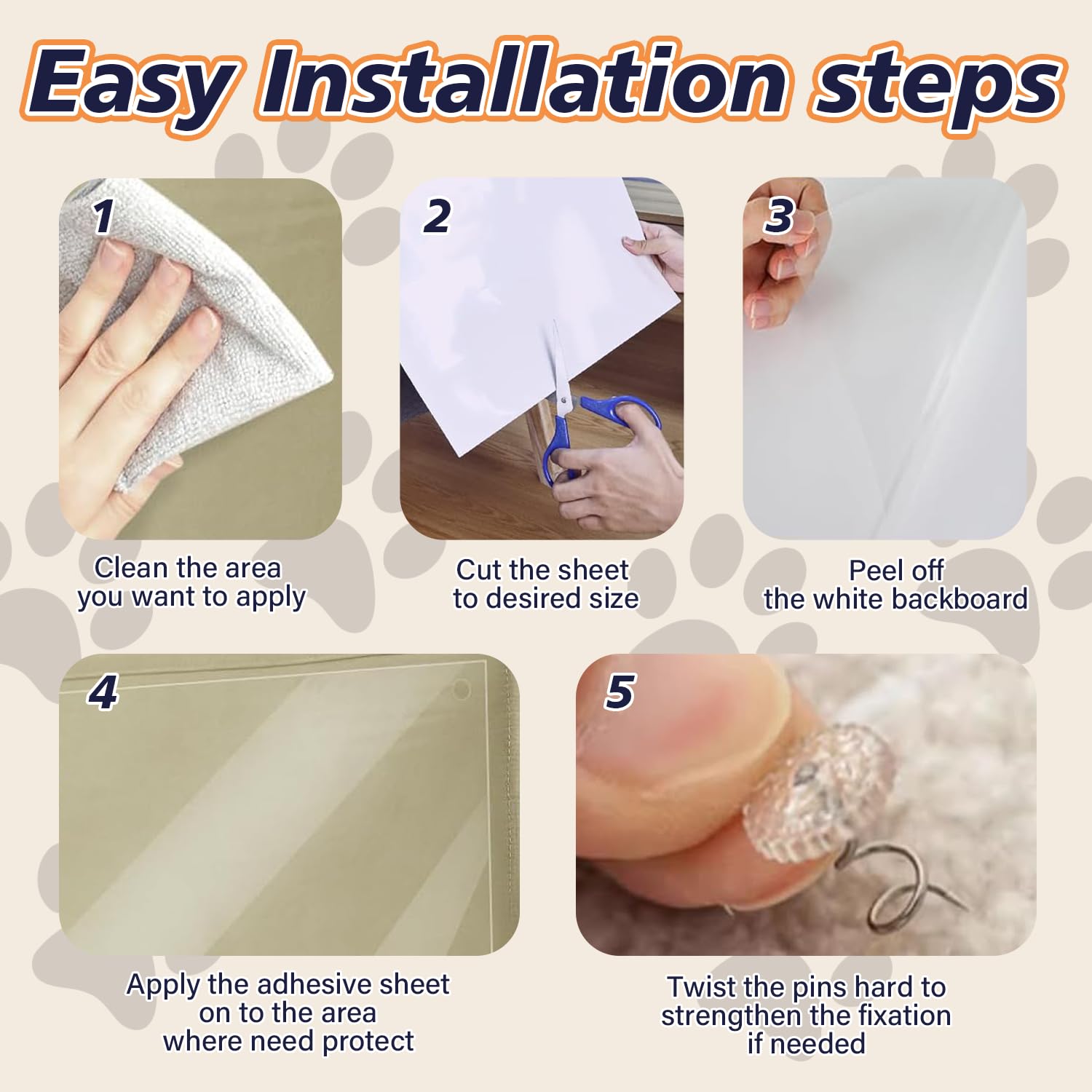 Anti Cat Scratch Furniture Protector-12 Pack Single Side Couch Protector For Cats, Clear Cat Scratch Deterrent For Door Walls