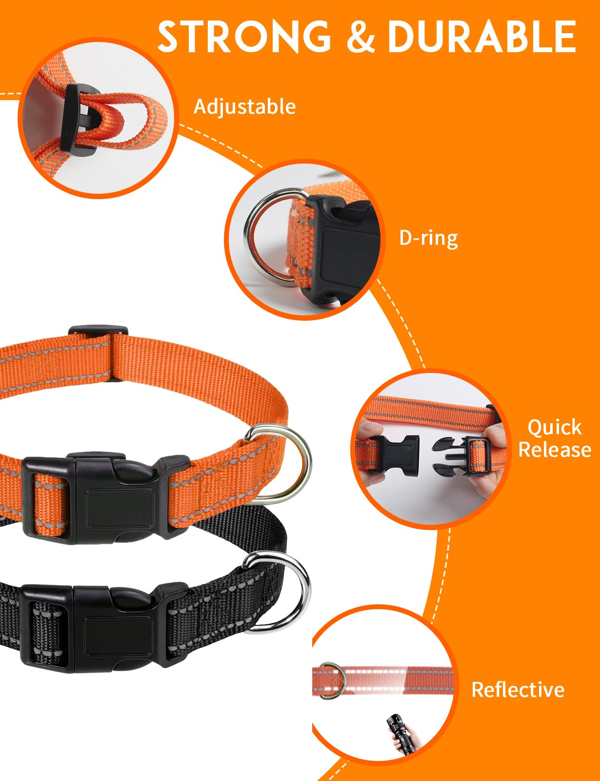 Paipaitek E-Collar Replacement Strap Compatible With Patpet, Sportdog, Garmin, Dogtra, Delupet, Bousnic, Petspy, Nbju Shock Coll