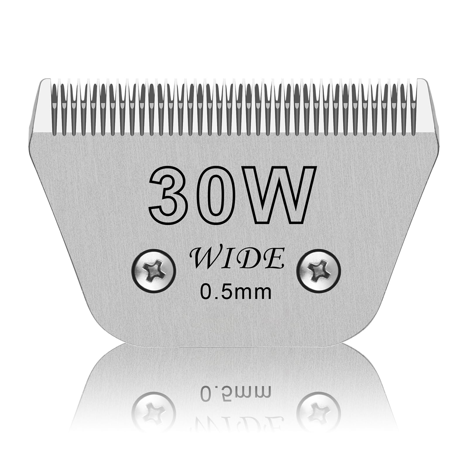 30W Wide Pet Dog Grooming Detachable Blades,Compatible with Andis,Oster A5,Wahl KM10 Clippers,Cut Length 1/50''(0.5mm),Fit for L