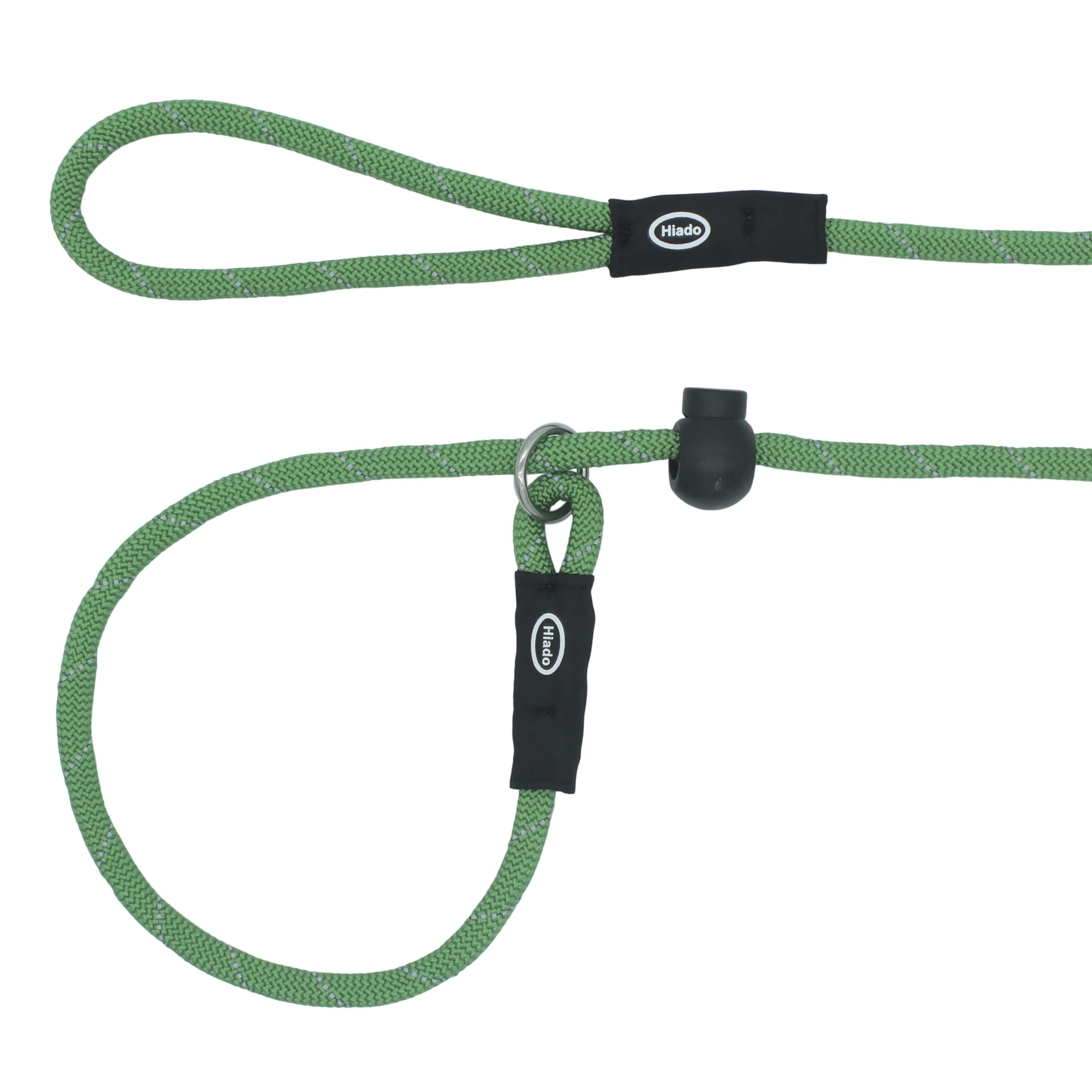 Hiado Slip Lead Dog Leash Reflective With Stopper Loop Rope Training No Pull For Small Medium Large Dogs 5Ft Green