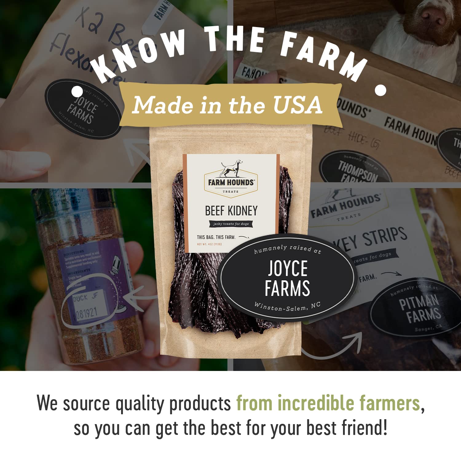 Farm Hounds - Beef Kidney - Premium Natural Beef Kidney Jerky For Dogs - Made From 100% Humanely Raised Cattle - Organ Treat - G