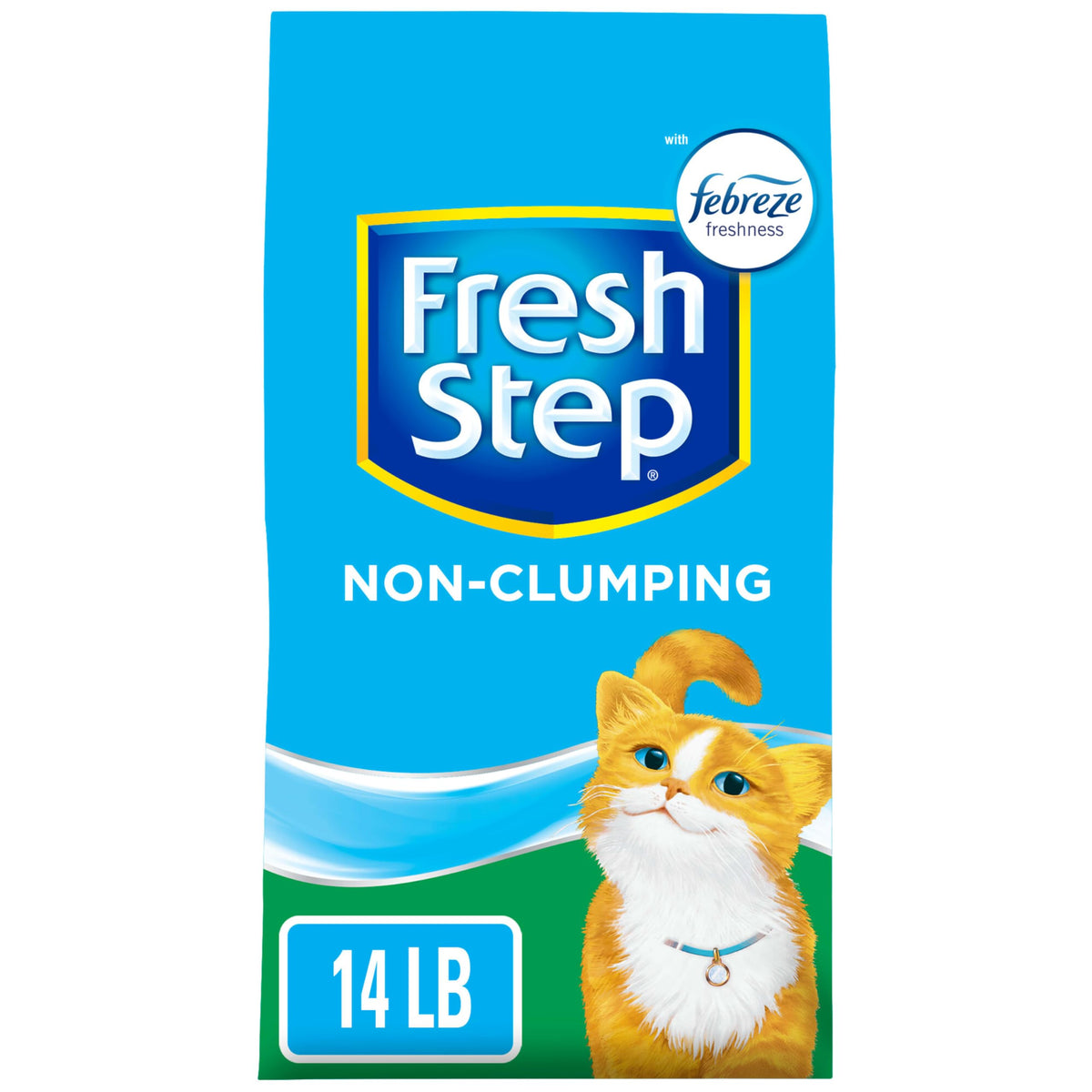 Fresh Step Non-Clumping Premium Cat Litter With Febreze Freshness, Scented, Multi, 224 Ounce (Package May Vary)