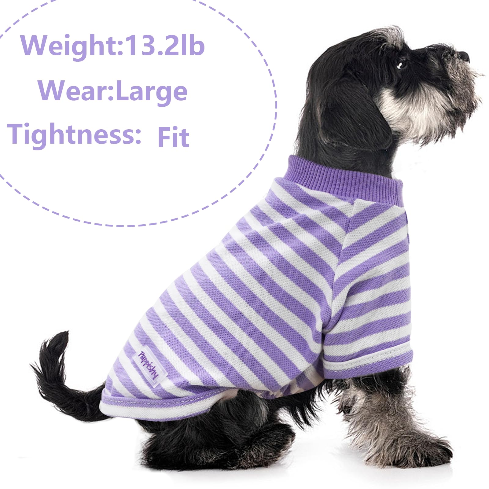 Dog Clothes For Medium Dogs 2 Pieces Stripe Summer Dog Shirt Cute Soft Puppy Clothes Bresthable Chihuahua Cat Clothes Xs~Xxl Pet