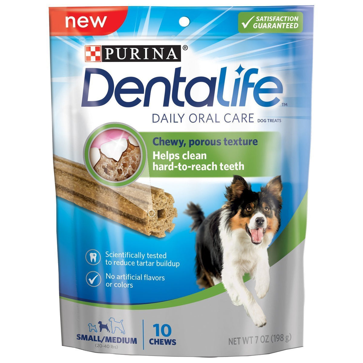 Purina Dentalife Made In Usa Facilities Small/Medium Dog Dental Chews, Daily - 40 Treats