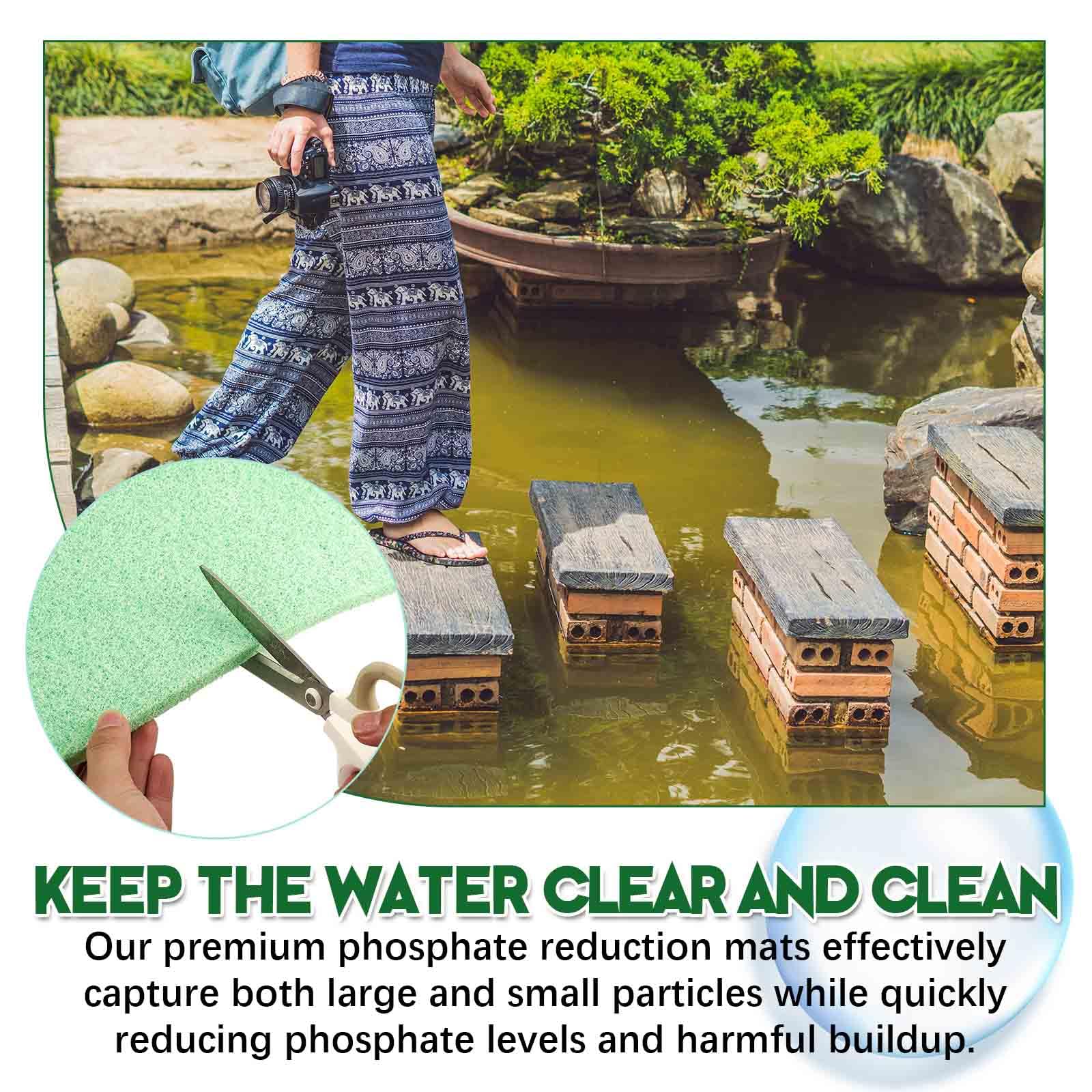 Treela 10 X 18 Inch Phosphate Reducer Filter Pad Fish Tank Filter Pads Phosphate Remover Aquarium Cut To Fit For Aquariums And P