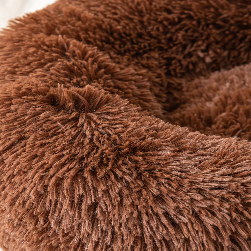 Cat Beds For Indoor Cats Doughnut Dog Bed Kitten Bed Pet Bed Calming Cuter Puppy Bed Small Pet Bed Fluffy Dog Bed Small Round Be