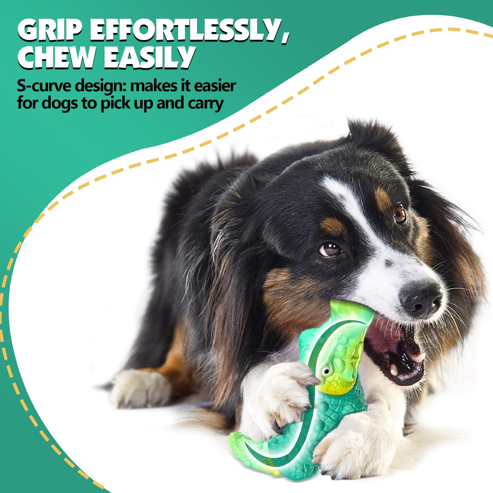 Tooptate Dog Toys For Aggressive Chewers - Indestructible Dog Toy Squeaky Chew Toys To Keep Them Busy For Large And Medium Breed