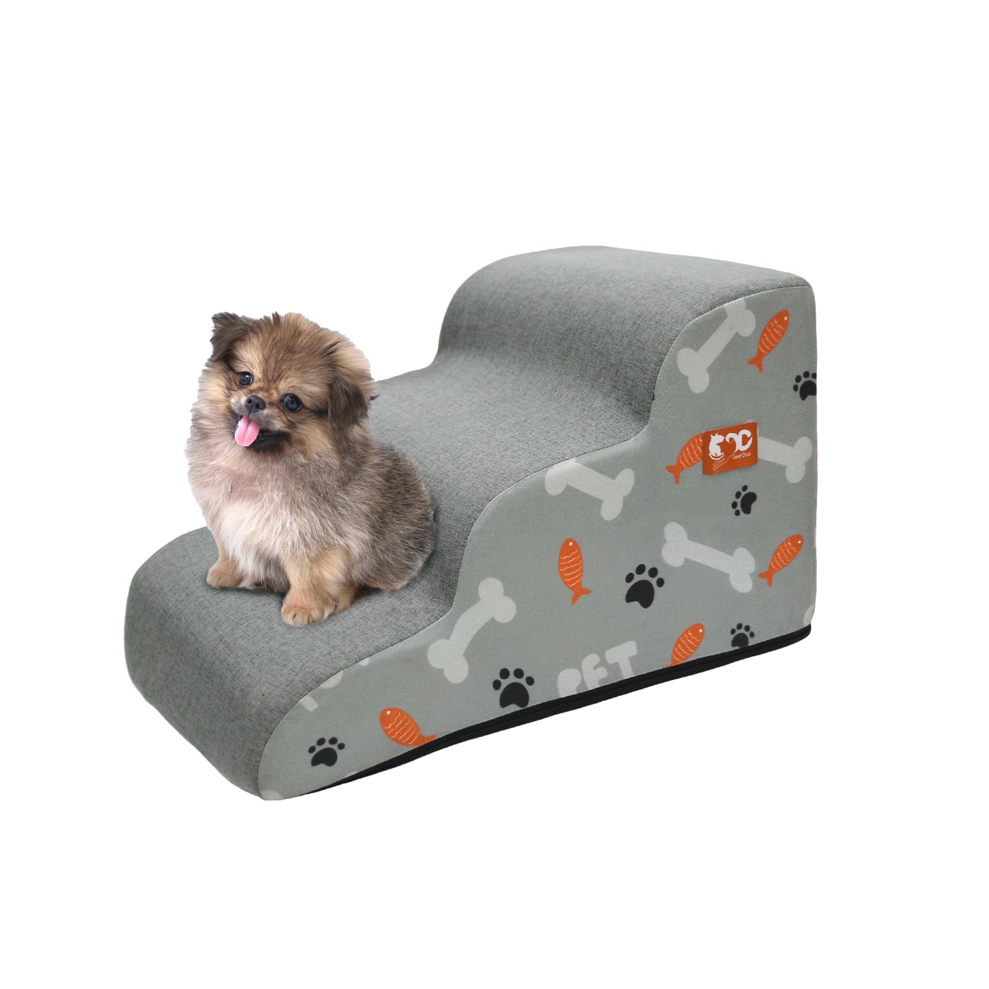 Dog Stairs Ramp For Small Dogs, 3-Step Dog Steps For Couch Sofa And Chair, Pet Stairs For Cats, Non-Slip Balanced Pet Steps Indo