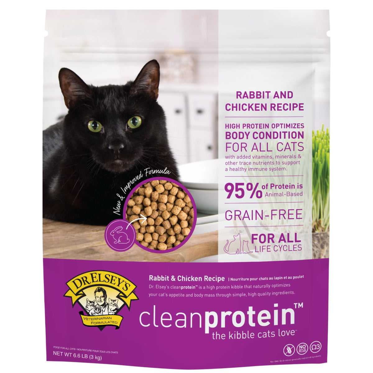 Dr. Elsey'S Cleanprotein Dry Kibble Rabbit 6.6Lb.