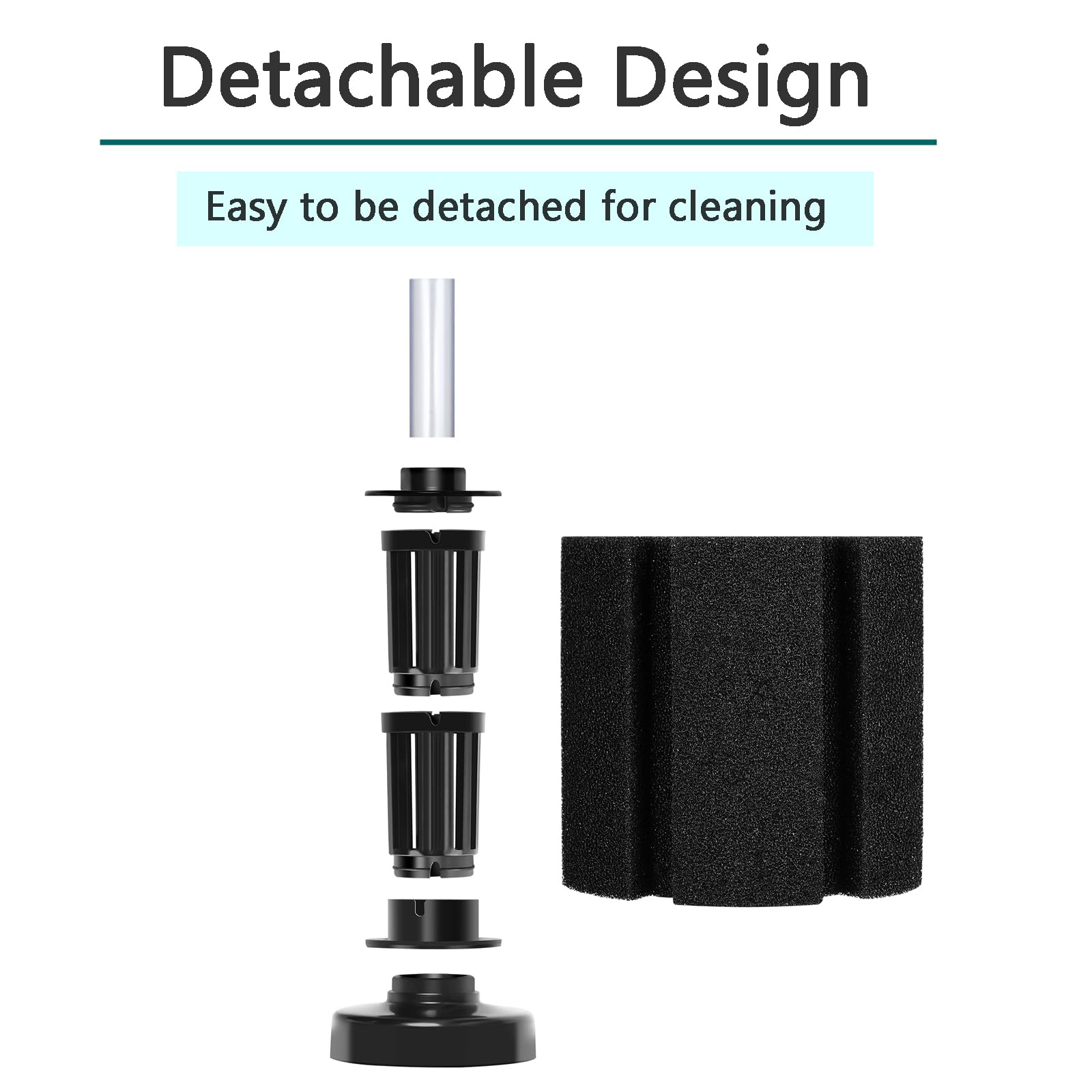 AQUANEAT Aquarium Bio Sponge Filter Breeding Fry Betta Shrimp Nano Fish Tank (Large up to 60Gal)