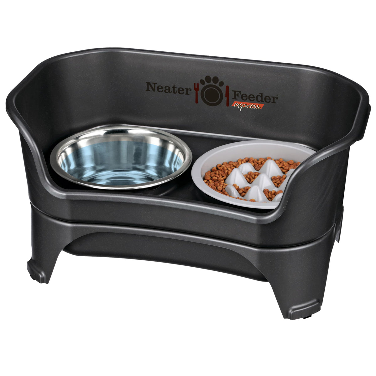 Neater Feeder Express Mess Proof Dog Bowls Elevated For Medium And Large Breed - Made In Usa - No Spill Raised Slow Feeder Eleva