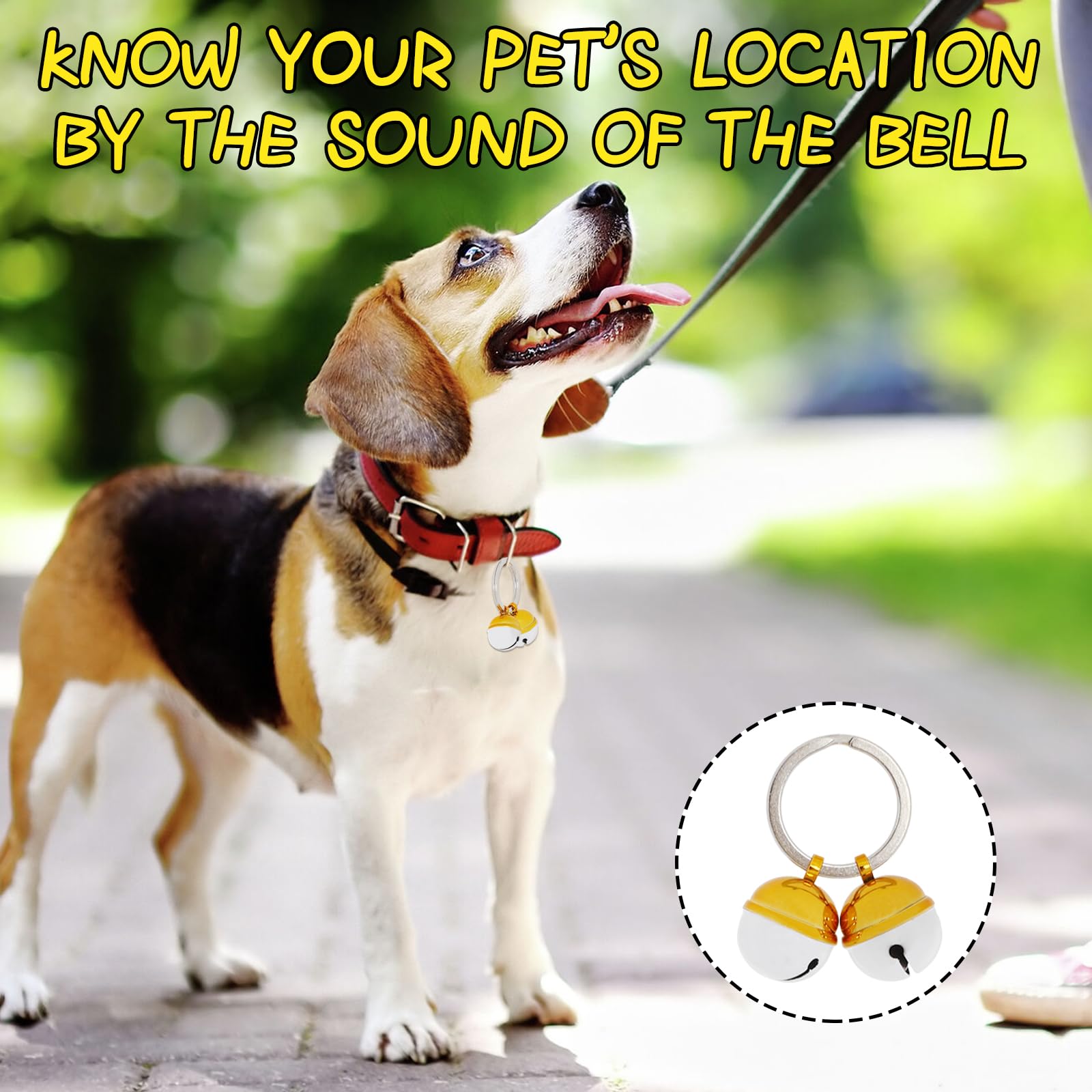 4Pcs Extra Loud Cat & Dog Bells Copper Bell For Dog And Cat Collars Brass Pet Tracker Training Bells For Small Medium Large Dogs