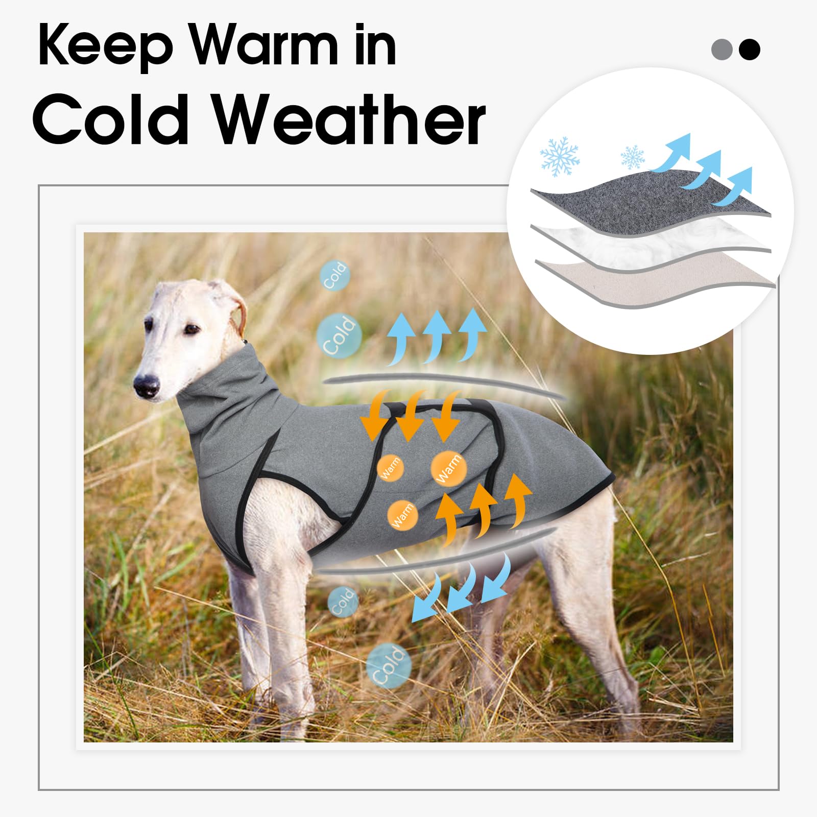 Dog Anxiety Jacket Calming Shirt, Anxiety Relief Calming Vest With Dog Ear Muffs, Noise Protection Dogs Winter Coat, Lightweight