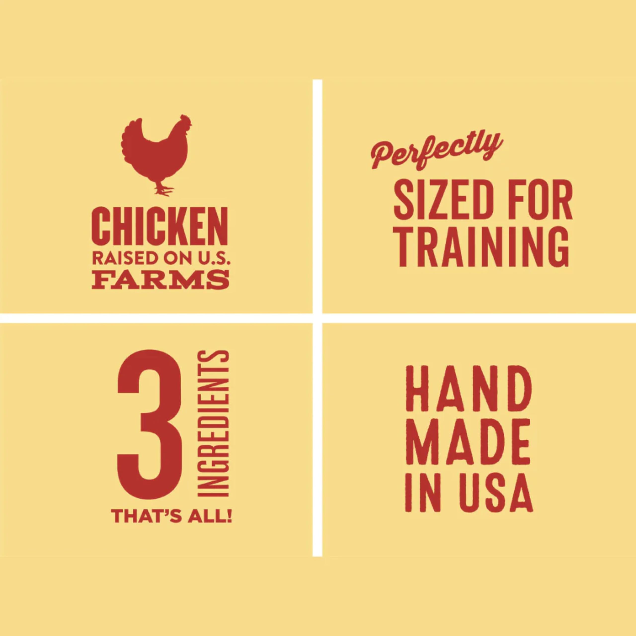 Polkadog Chicken Littles Crunchy Training Bits - All Natural, Limited Ingredient Healthy Training Treats for Dogs. Handcrafted &