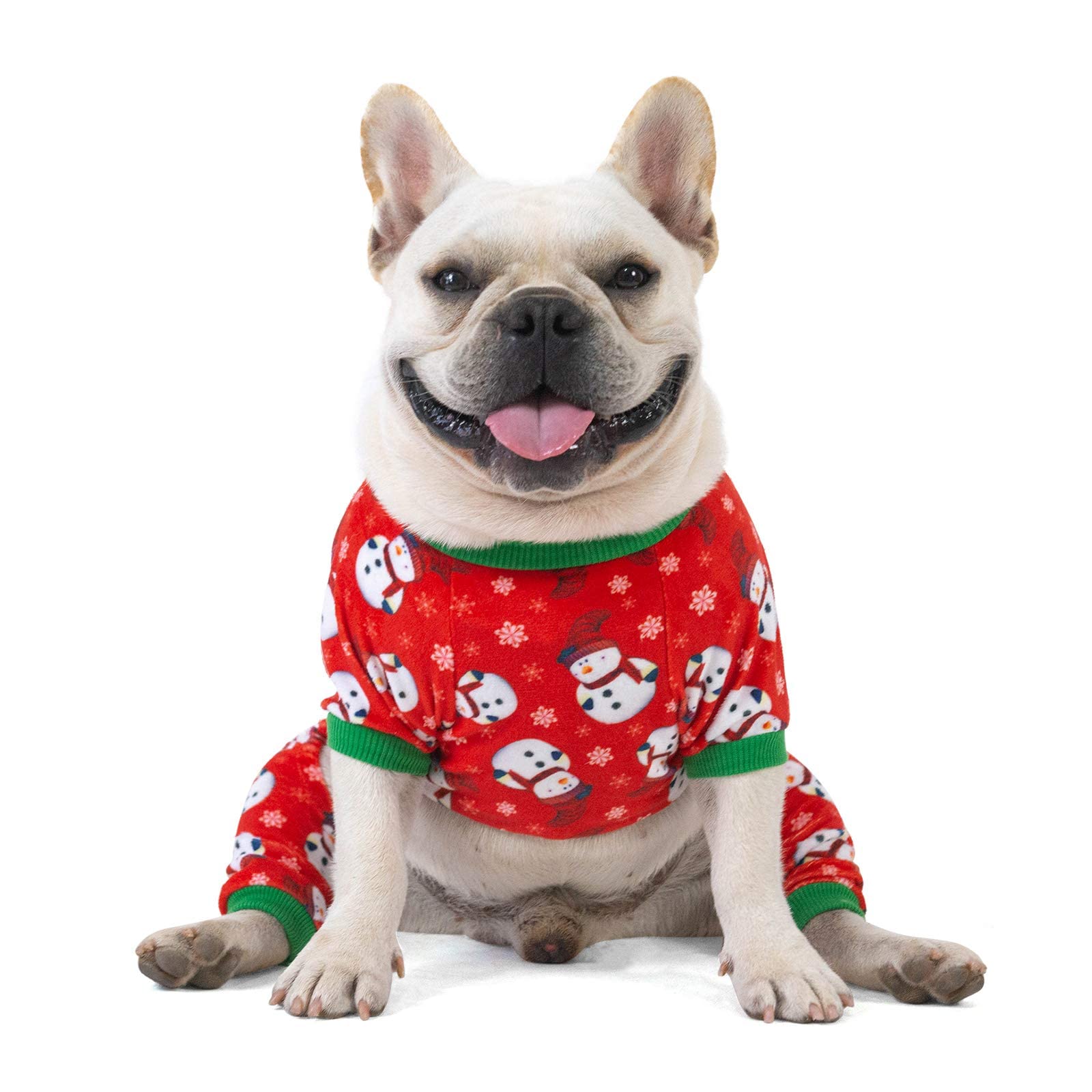 Cutebone Dog Christmas Pajamas Sweater Gifts For Small Dogs Clothes P136S