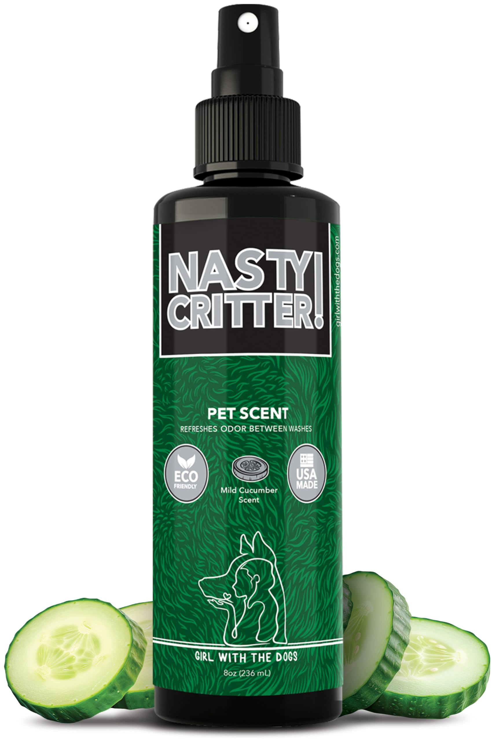 Girl With The Dogs Nasty Critter! Pet Scent 8 Oz - For Cats And Dogs - Made In Usa