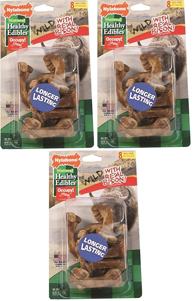 Healthy Edibles Wild Bison Bone Small 8ct