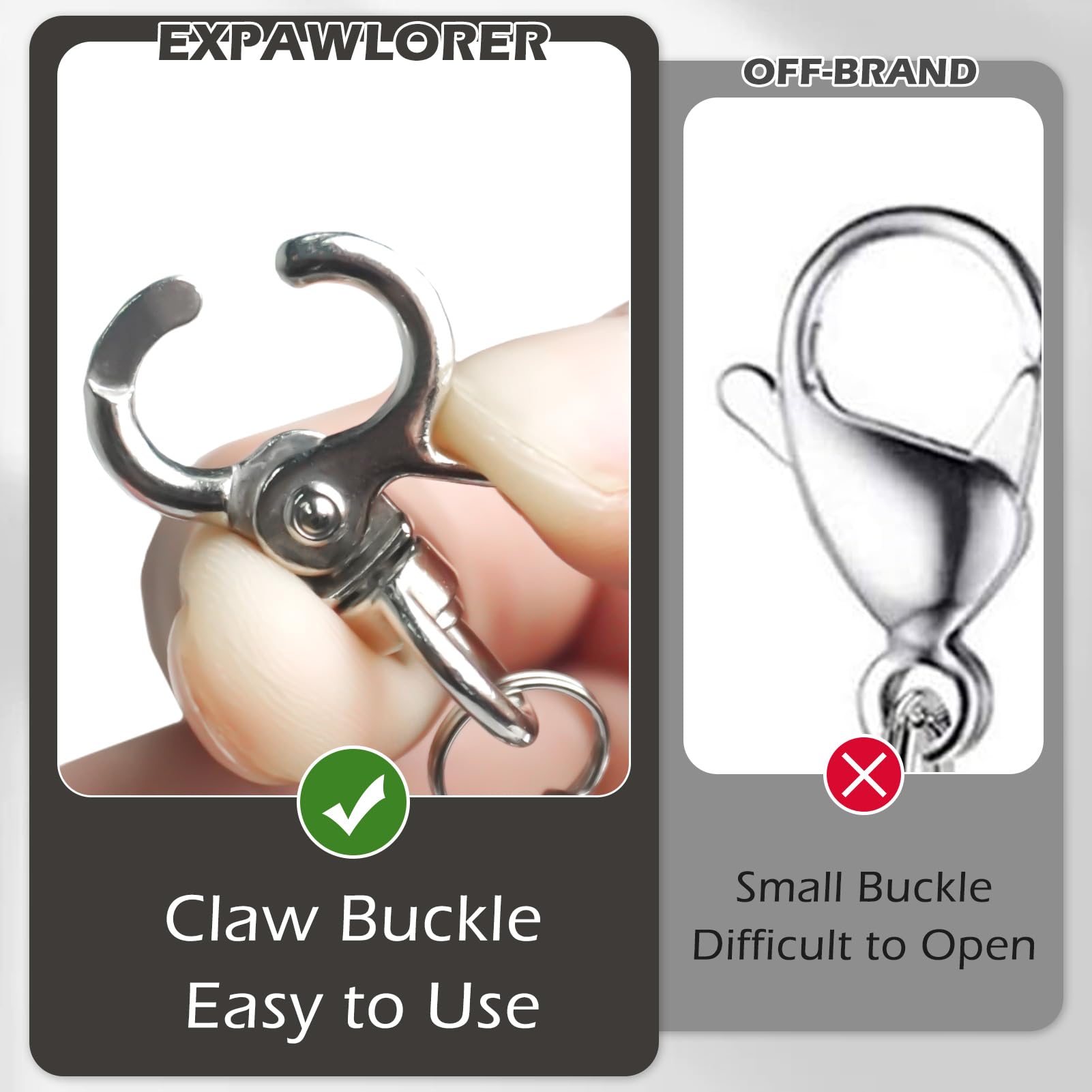 Expawlorer 2 Pack Cat Bell - Dog Cat Collar Bell Loud, Pet Jingle Bells Training Charm Pendants Jewelry Small Bells For Dog Cat