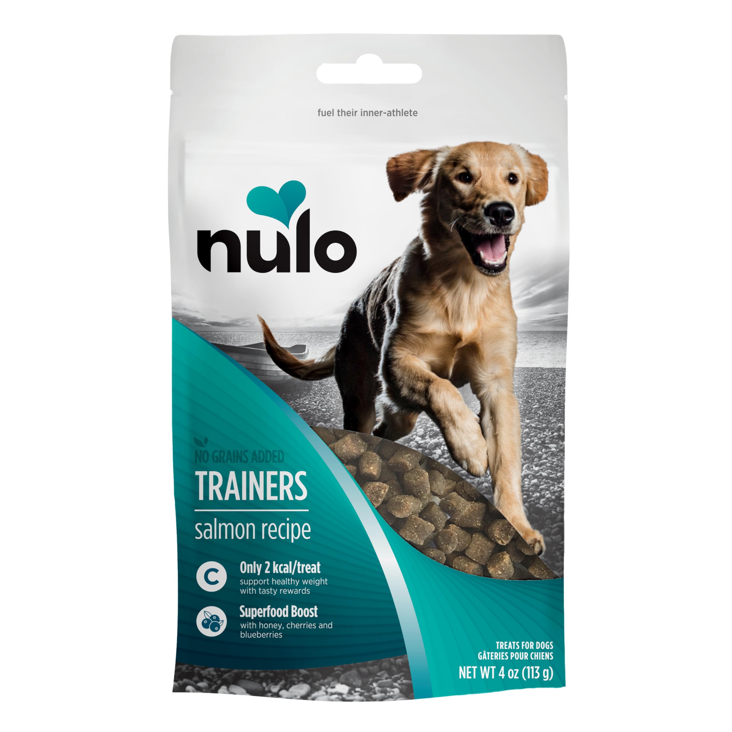 Nulo Puppy & Adult Freestyle Trainers Dog Treats: Healthy Gluten Free Low Calorie Grain Free Dog Training Rewards - Salmon Recip