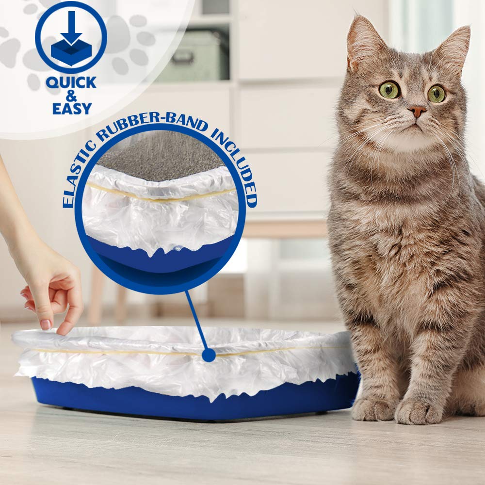 Alfapet Original Sifting Cat Litter Box Liners - Extra Giant 20 Count - Tear-Resistant Cat Litter Bags - Waterproof Kitty Litter Liners - Fits Almost All Litterbox Pan Sizes, 40' X 38', 30 Lb Capacity