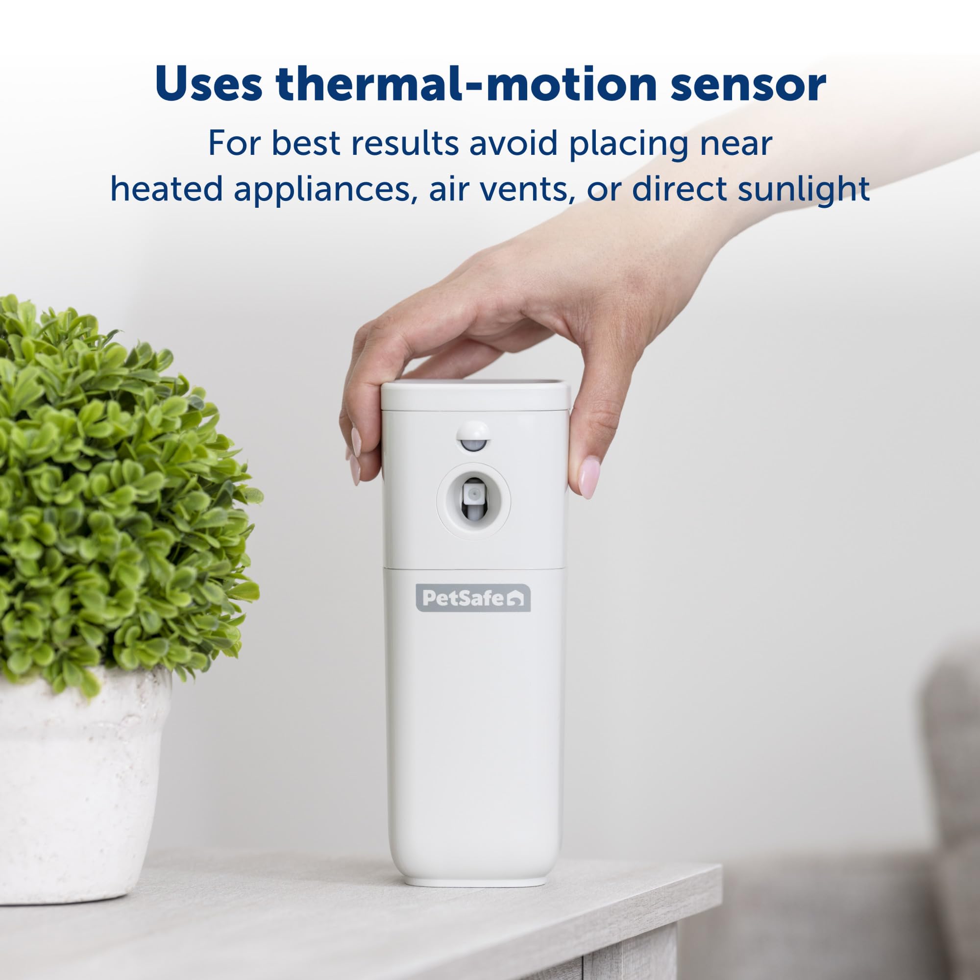 PetSafe SSSCAT Motion Activated Automatic Spray Pet Deterrent for Cats & Dogs - White, Effective Training Solution